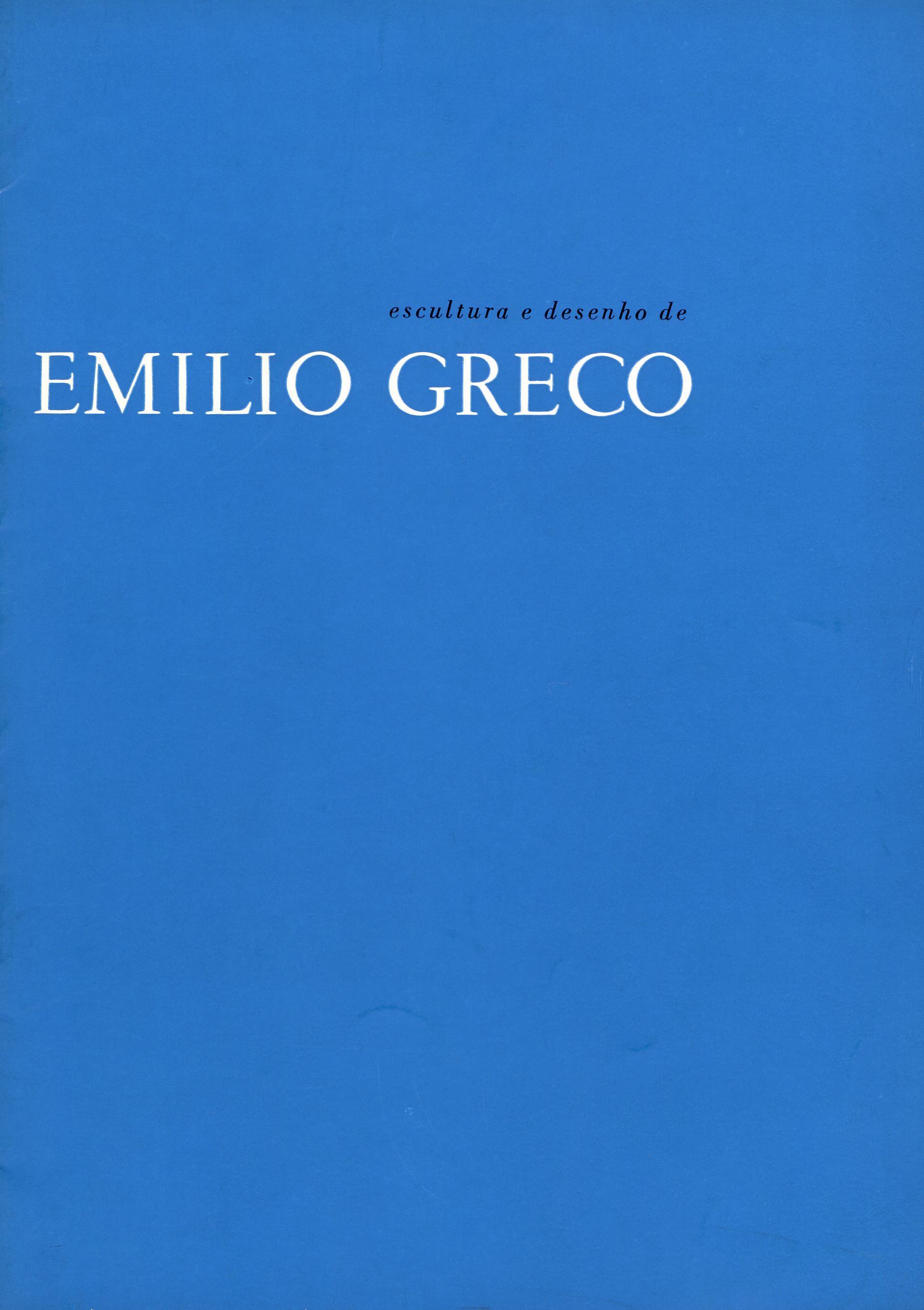 Escultura e Desenho de Emilio Greco