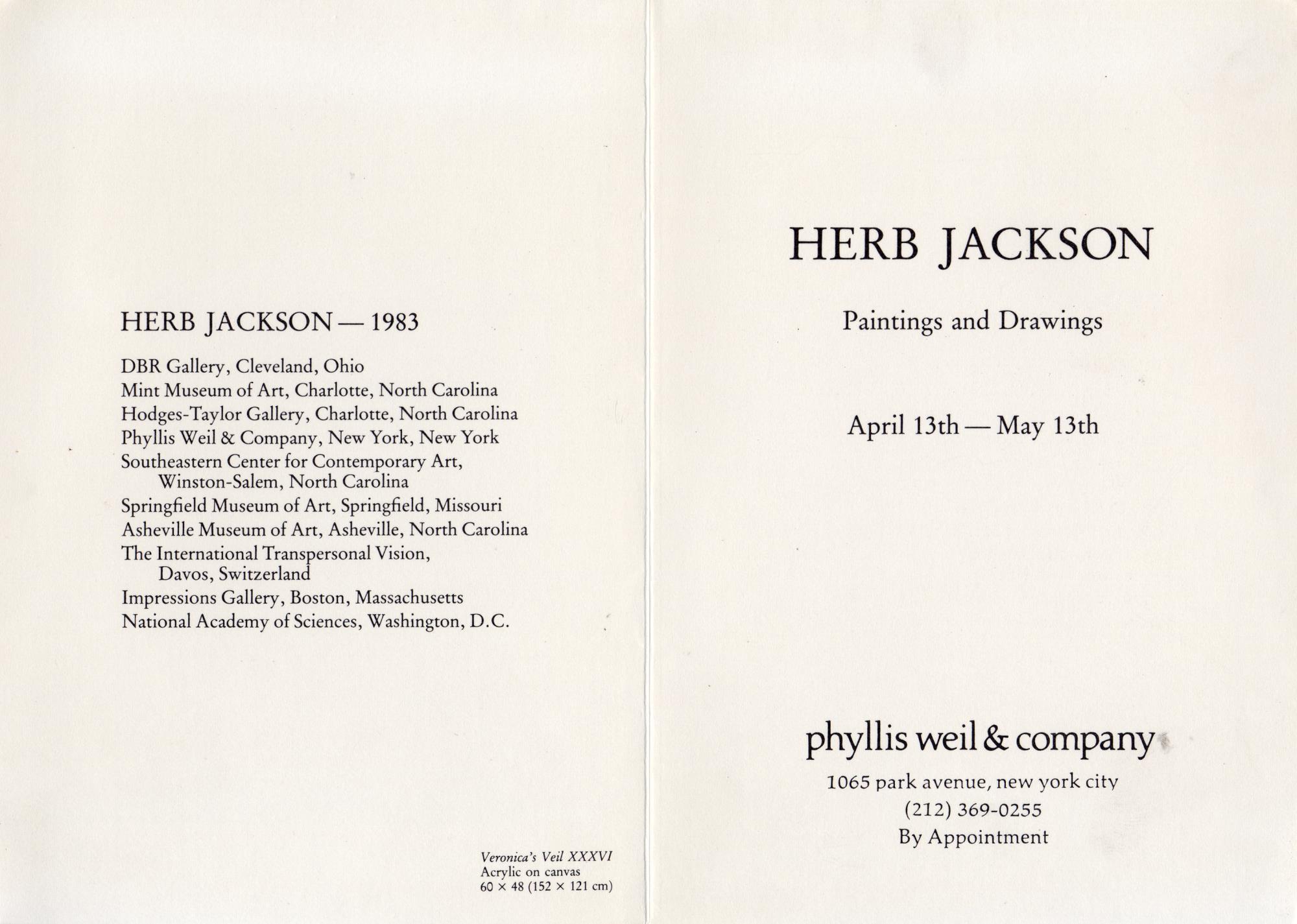 Herb Jackson. Paintings and Drawings