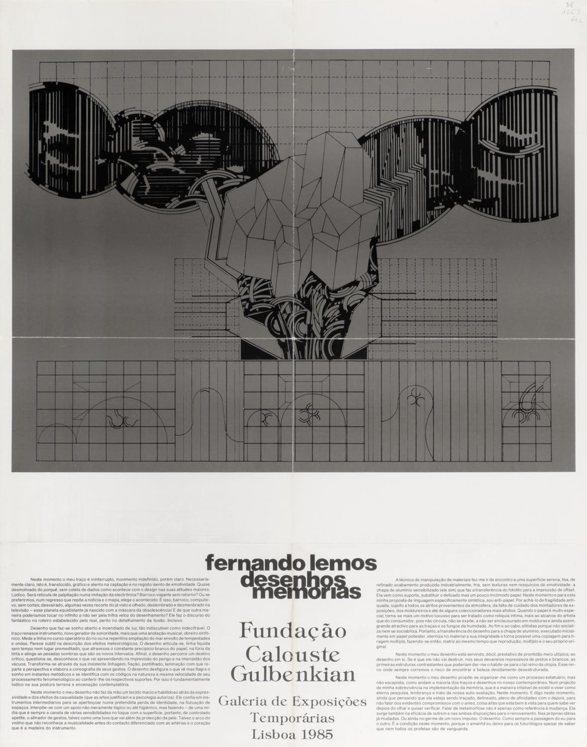 Fernando Lemos. Desenhos Memórias