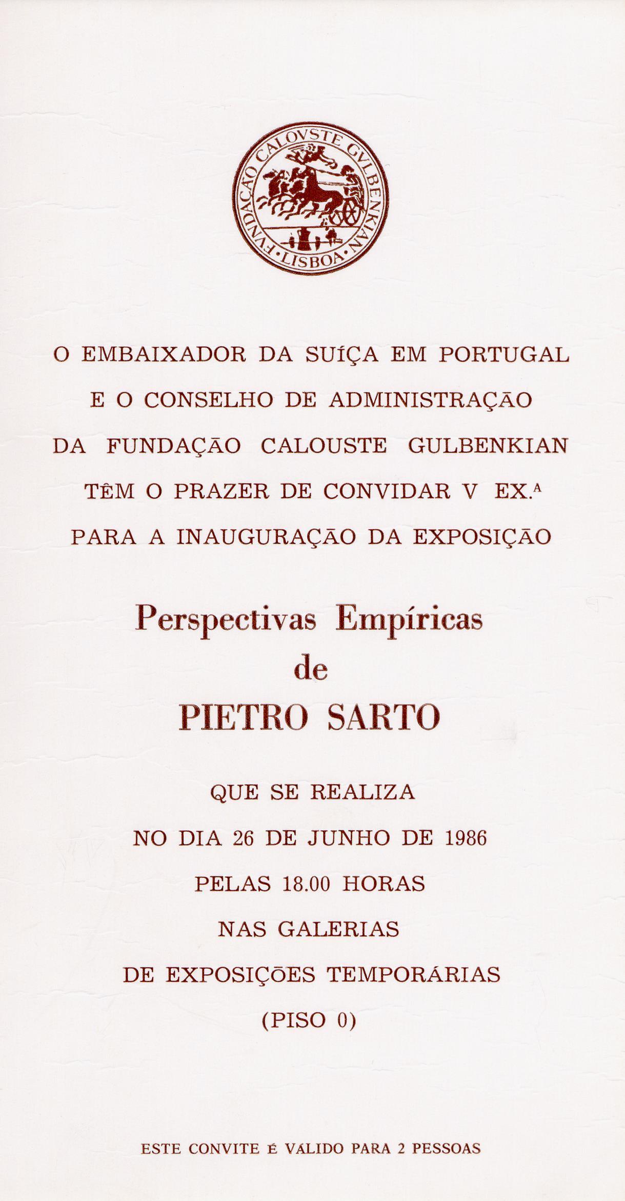 Pietro Sarto. Perspectivas Empíricas