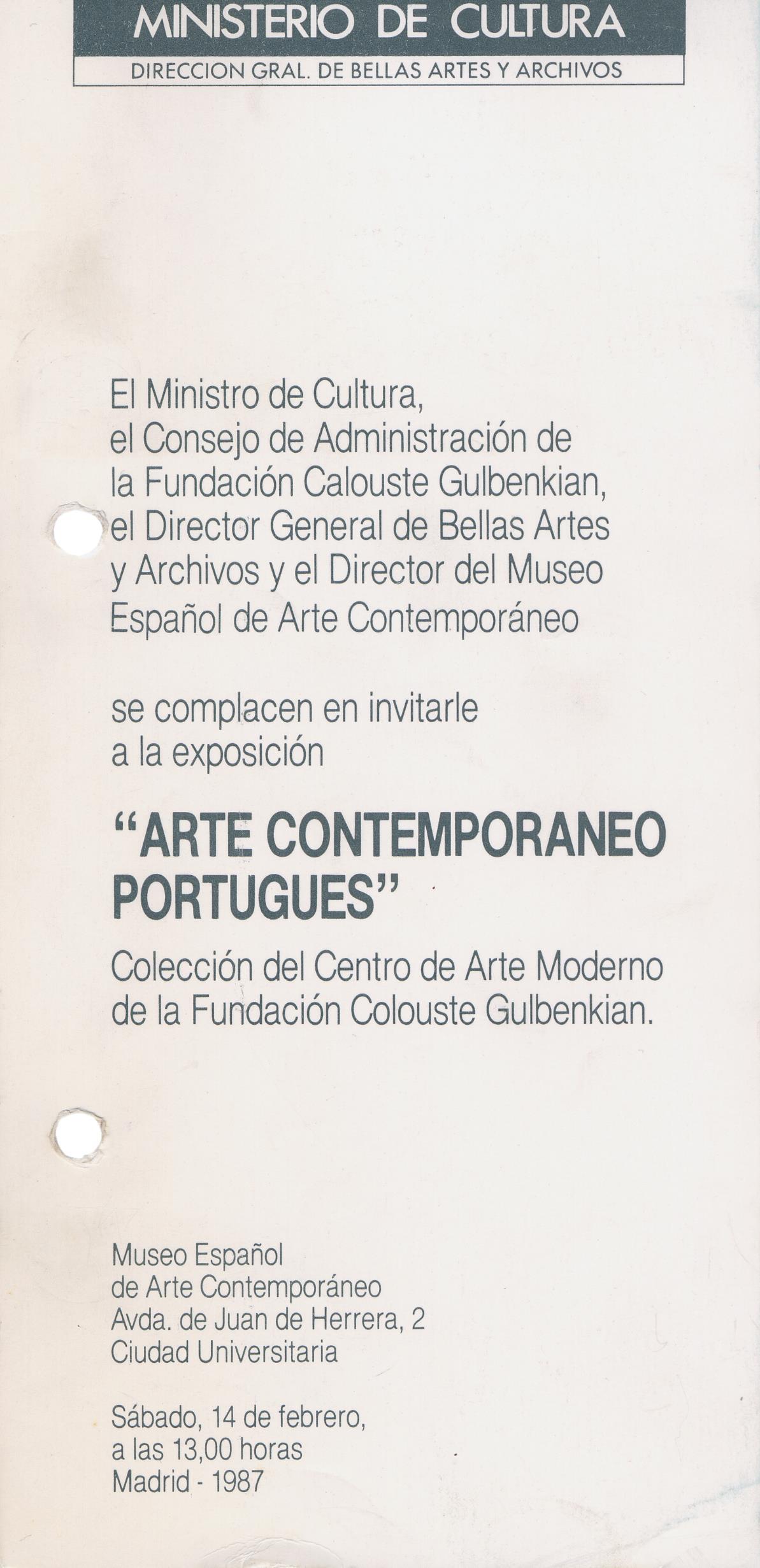 Arte Contemporáneo Portugués