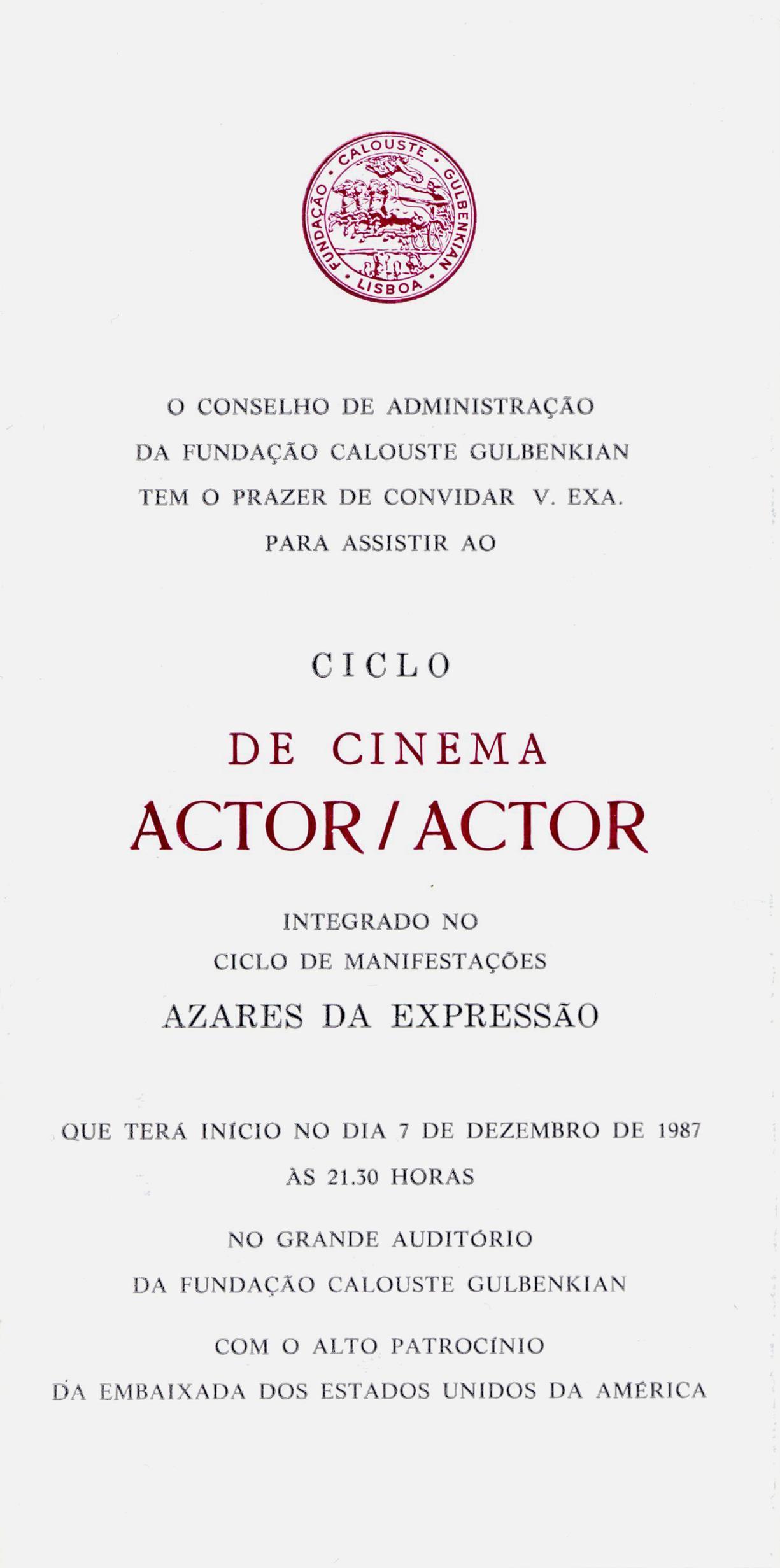 Actor/Actor [ciclo de cinema]