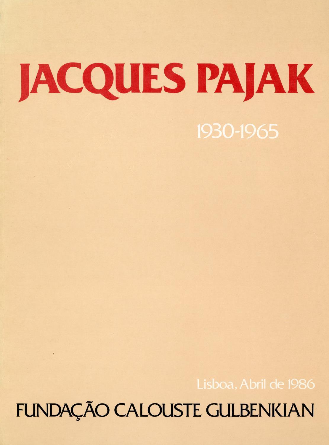 Jacques Pajak (1930 – 1965)