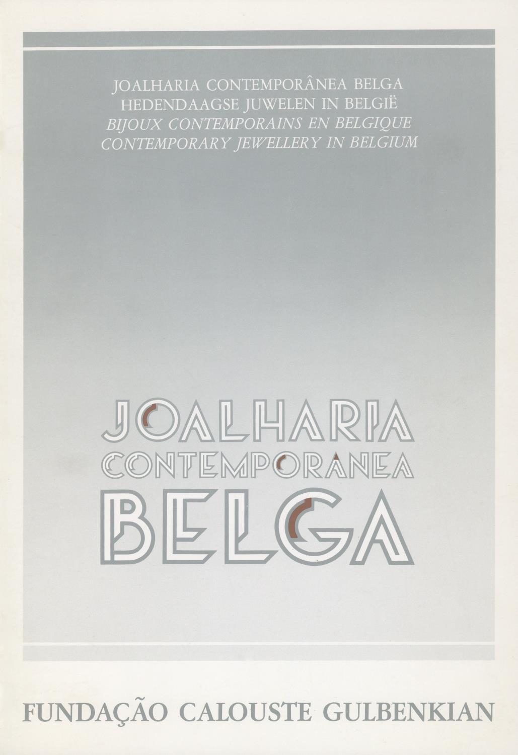 Joalharia Contemporânea Belga