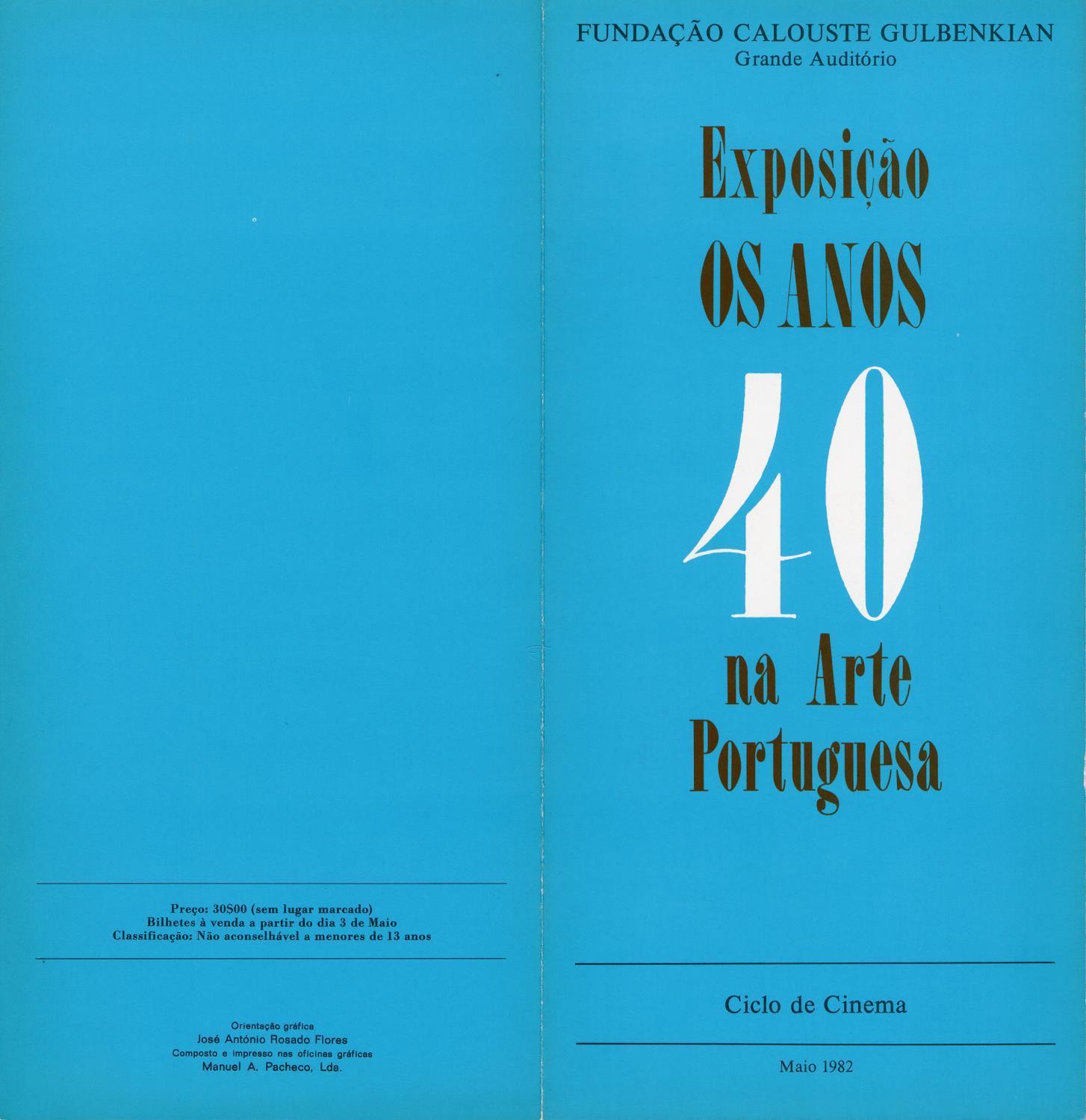 Os Anos 40 na Arte Portuguesa [ciclo de cinema]