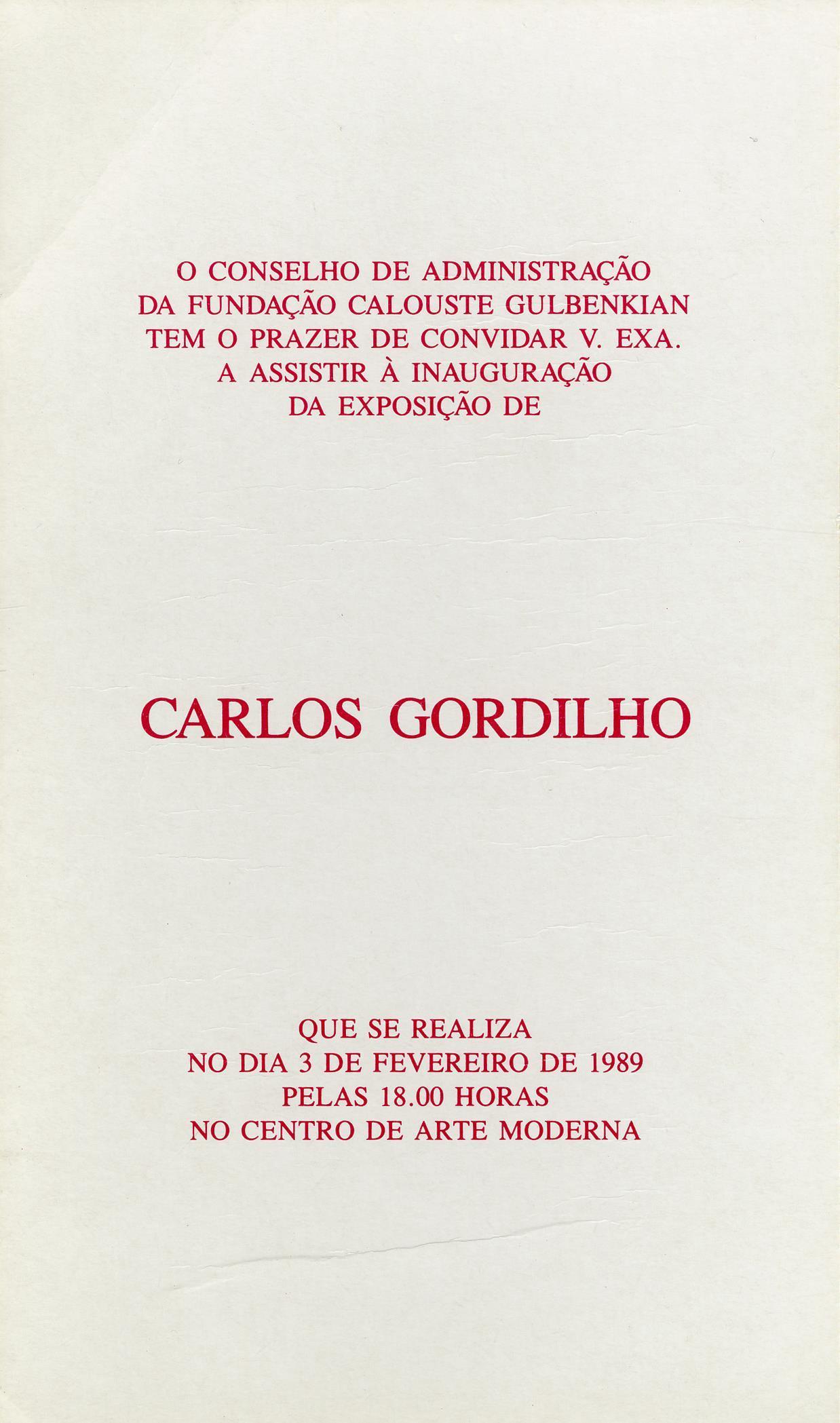 Carlos Gordilho. Tempo Perpétuo, 1986 – 1988