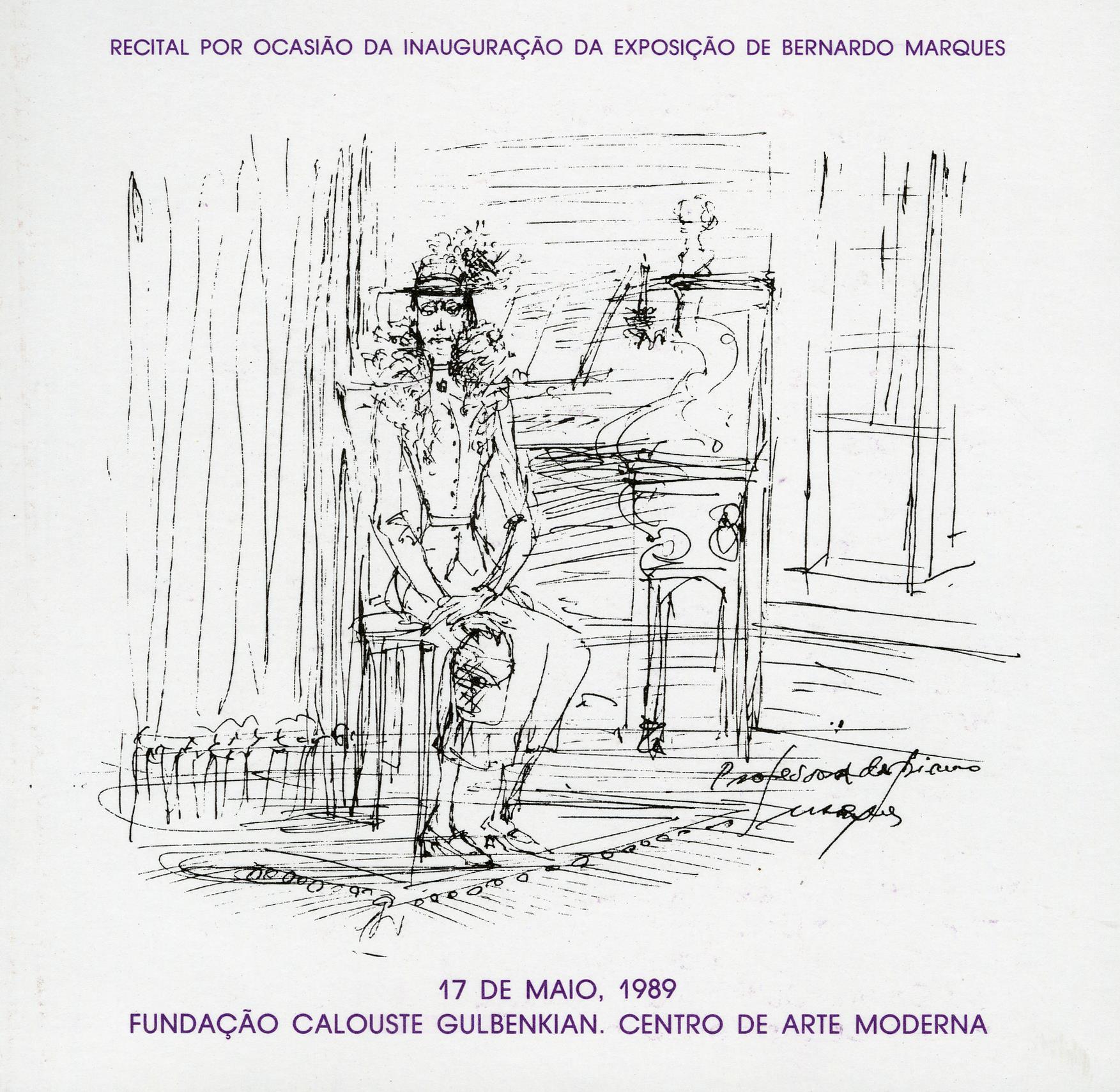 Recital por Ocasião da Inauguração da Exposição de Bernardo Marques