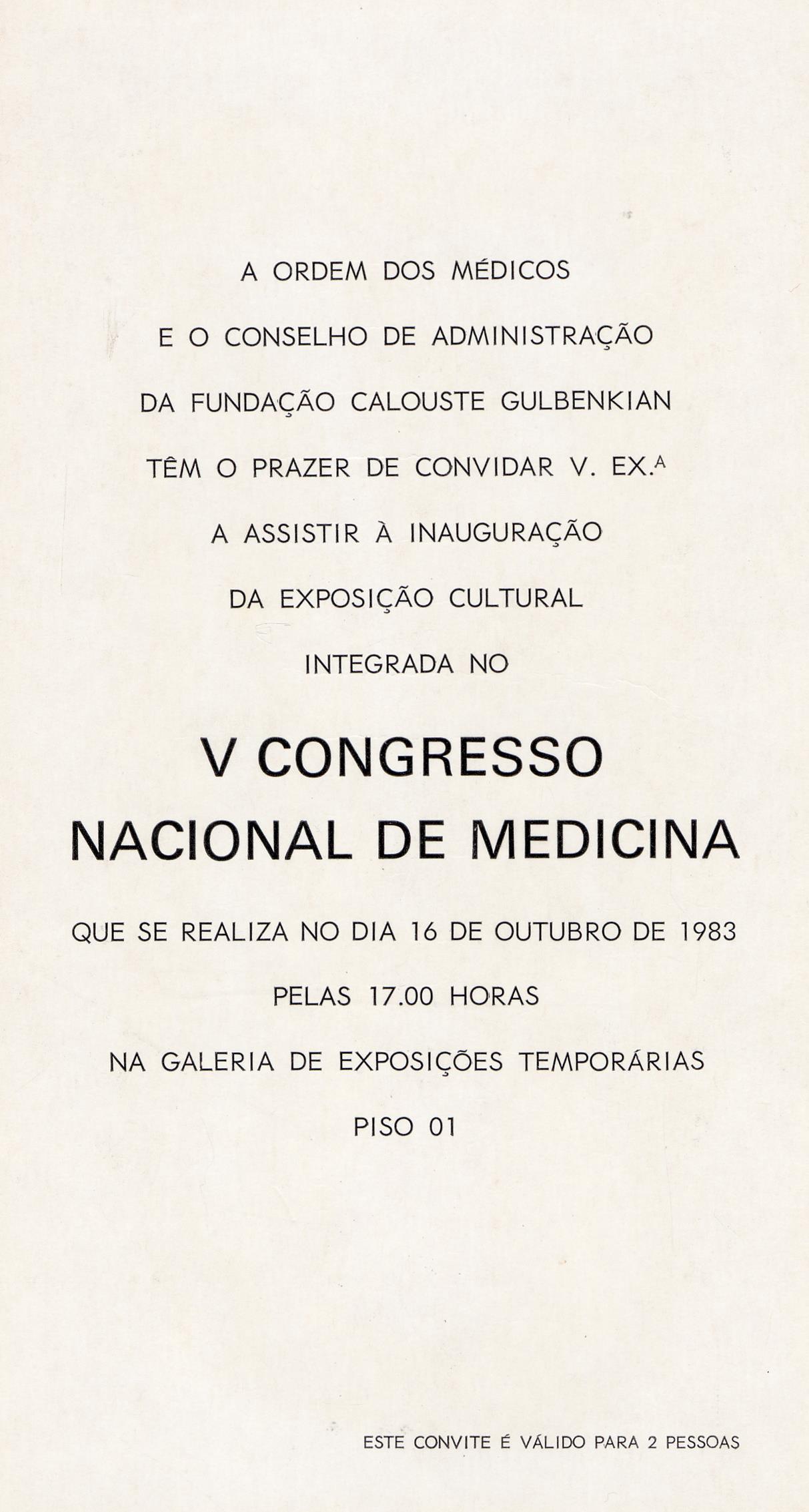 V Congresso Nacional de Medicina
