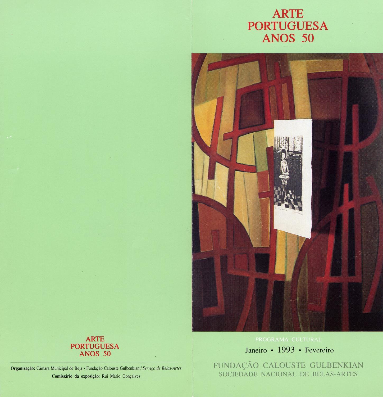 Arte Portuguesa nos Anos 50. Sociedade Nacional de Belas-Artes