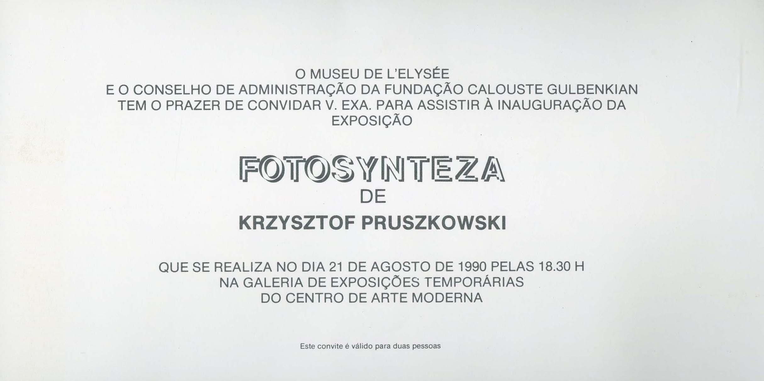 Krzysztof Pruszkowski. Fotosynteza, 1975 – 1988