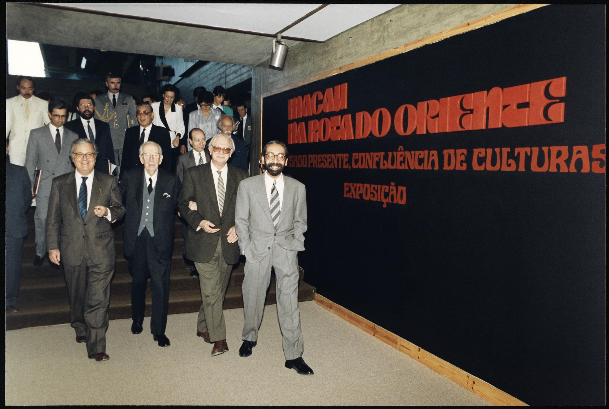José de Azeredo Perdigão e José Sommer Ribeiro ( ao centro)