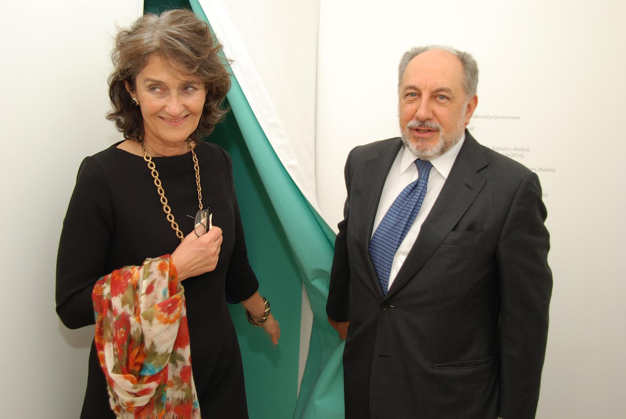 Teresa Gouveia (à esq.) e Emílio Rui Vilar (à dir.)