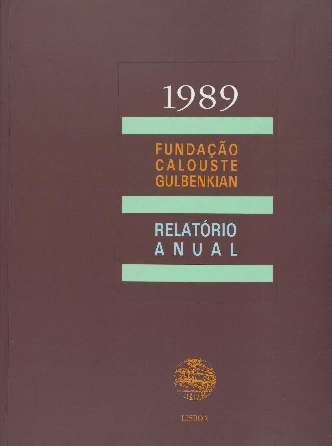 Relatório Anual. FCG, 1989