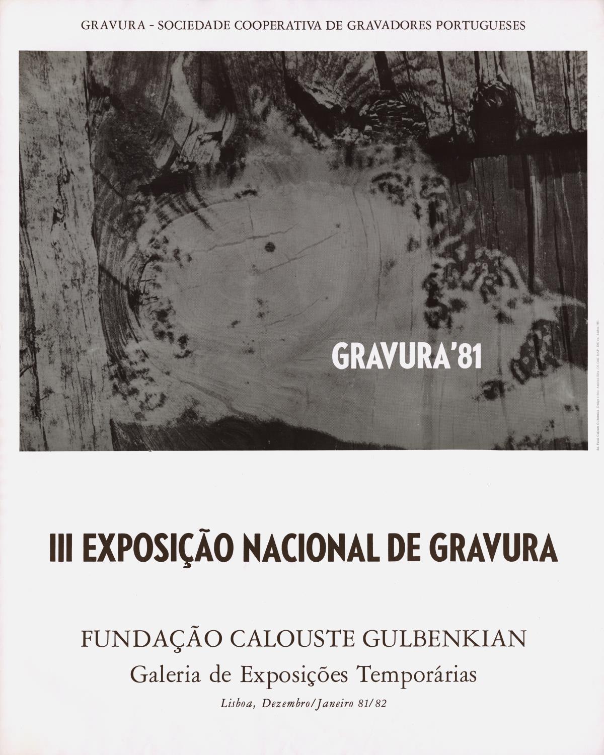 III Exposição Nacional de Gravura. Gravura 81