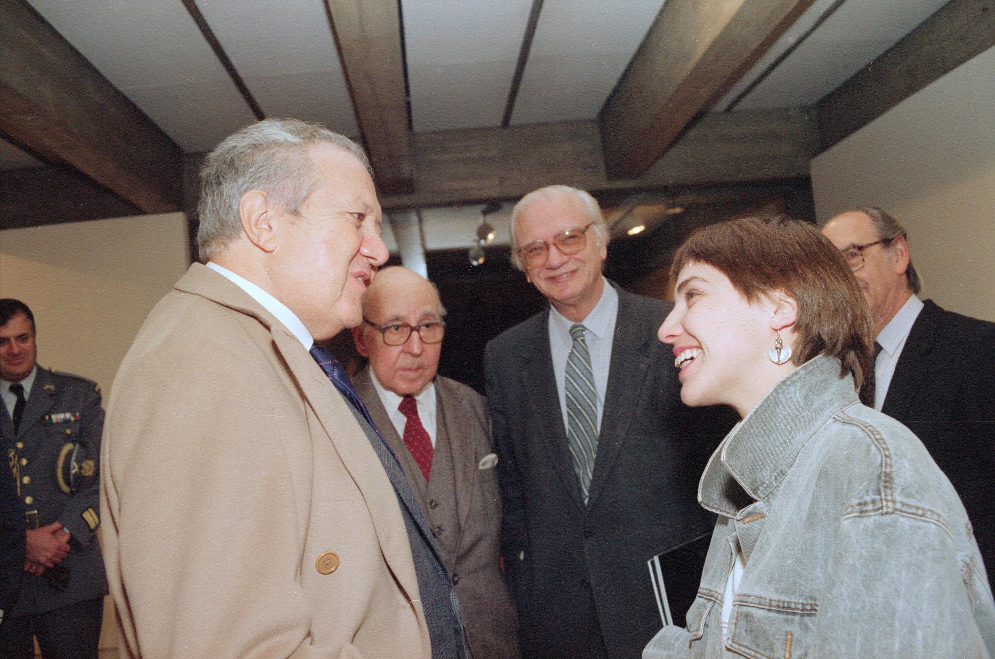 Mário Soares (à esq.), José Sommer Ribeiro (ao centro) e Fala Mariam ( à dir.)