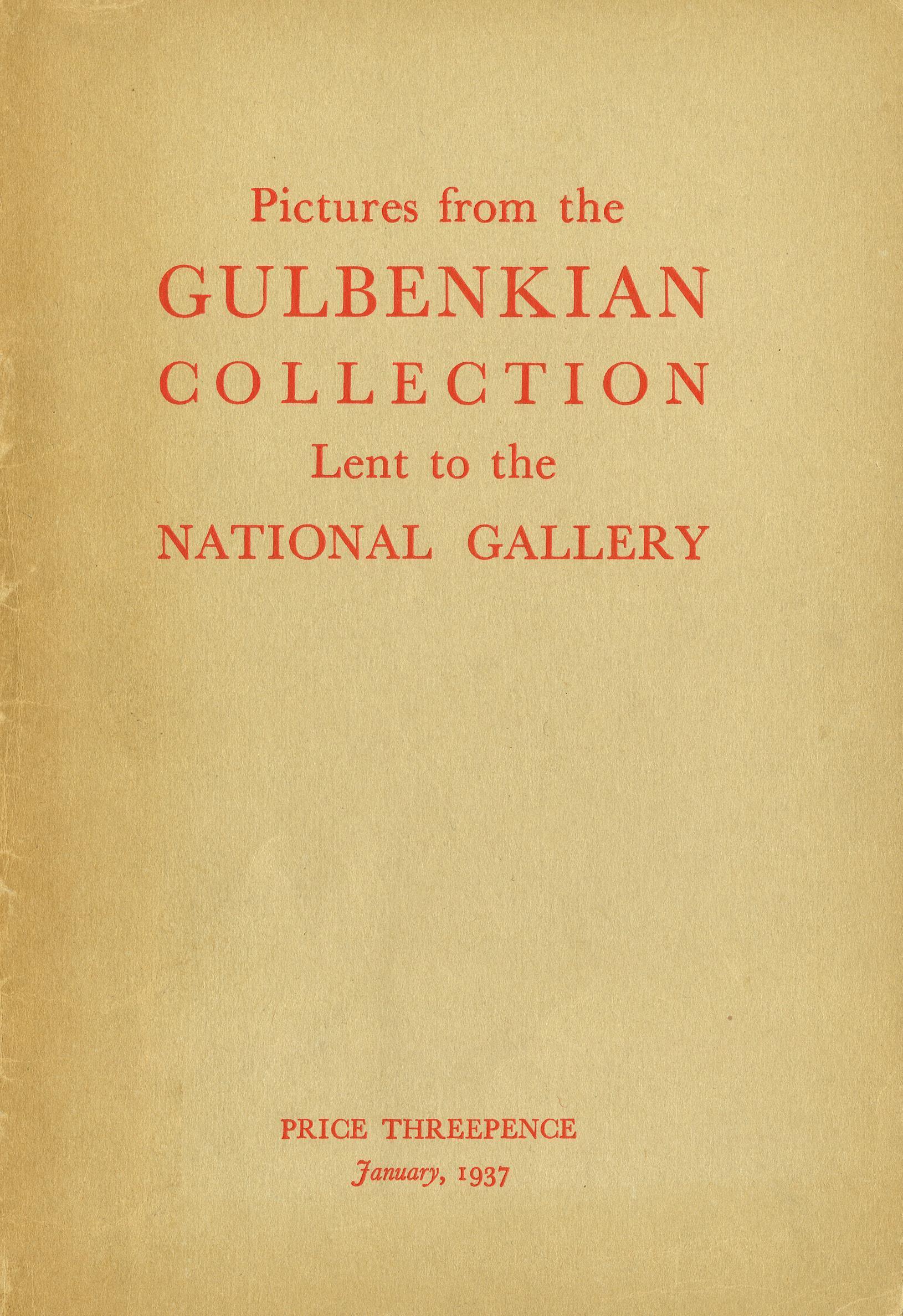 Pictures from the Gulbenkian Collection lent to the National Gallery
