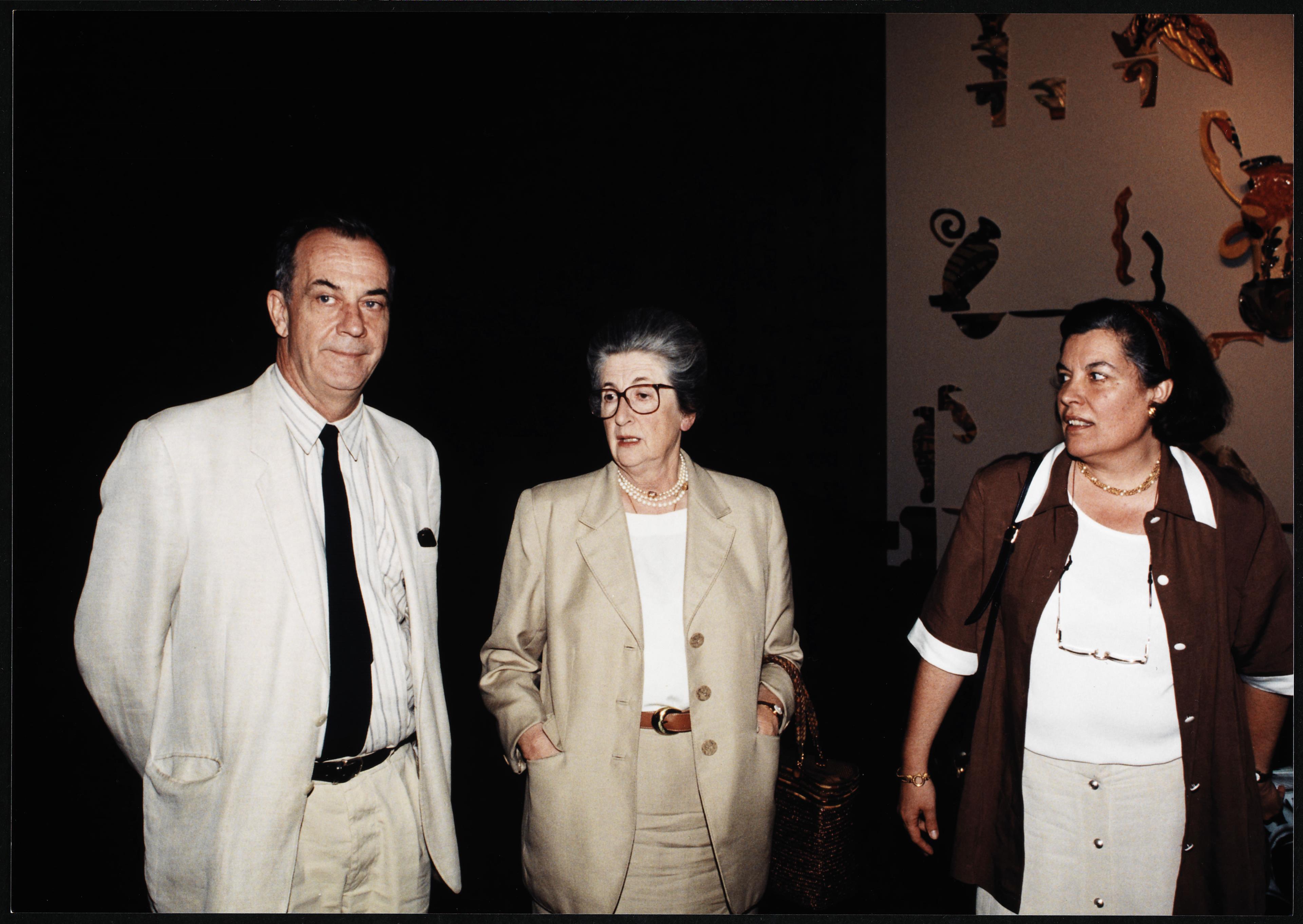 Manuel Costa Cabral (à esq.) e Maria Teresa Gomes Ferreira (ao centro)