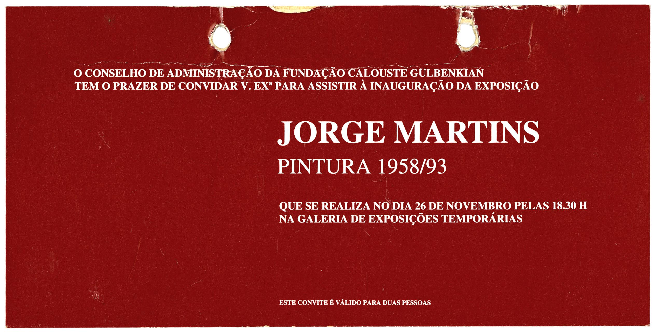 Jorge Martins. Pintura, 1958 – 1993