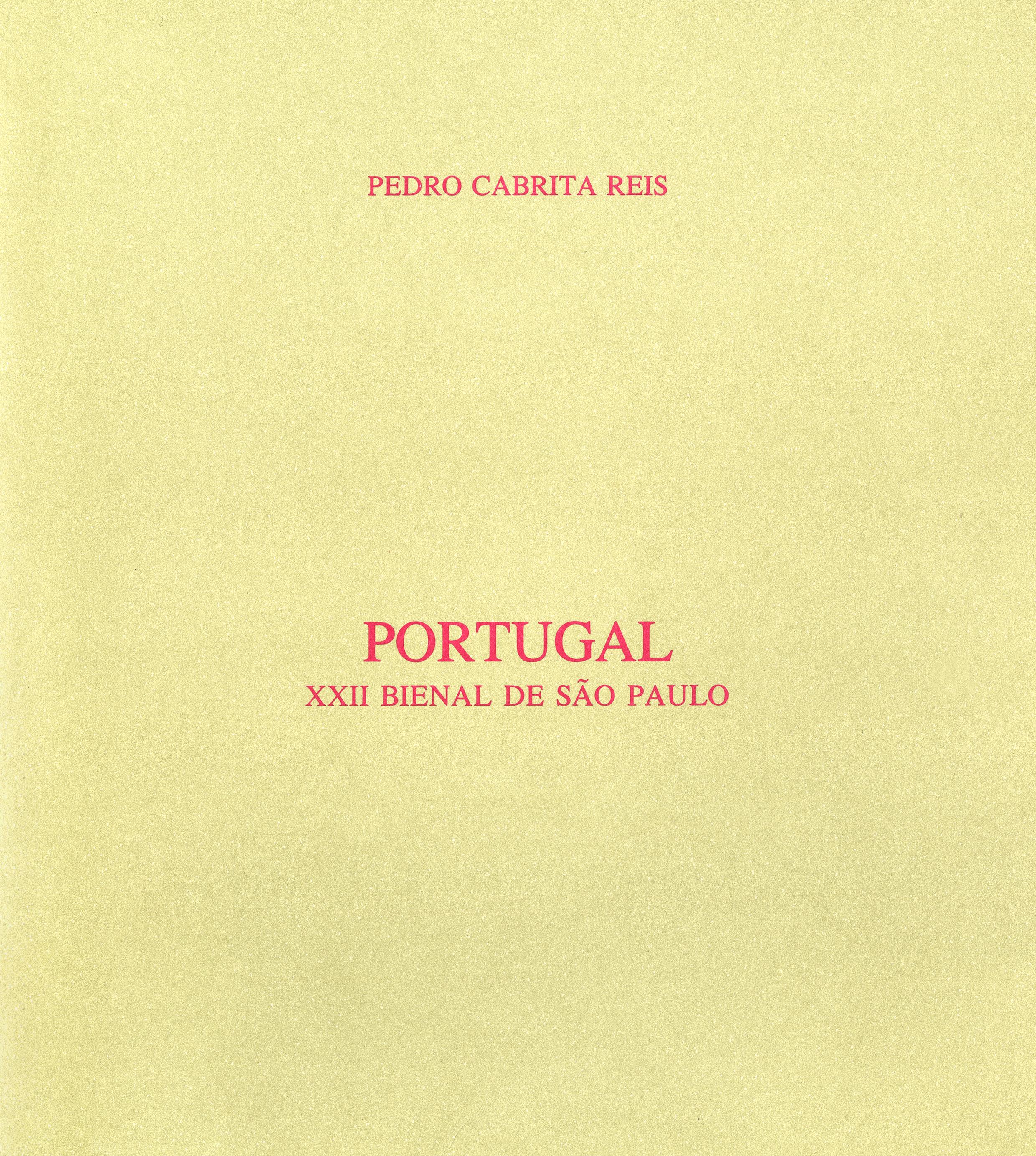Portugal. XXII Bienal de São Paulo. Pedro Cabrita Reis