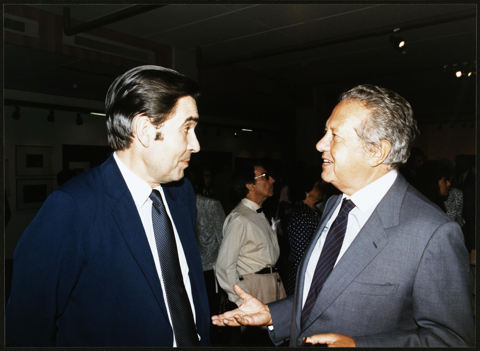 José Blanco (à esq.) e Mário Soares (à dir.)