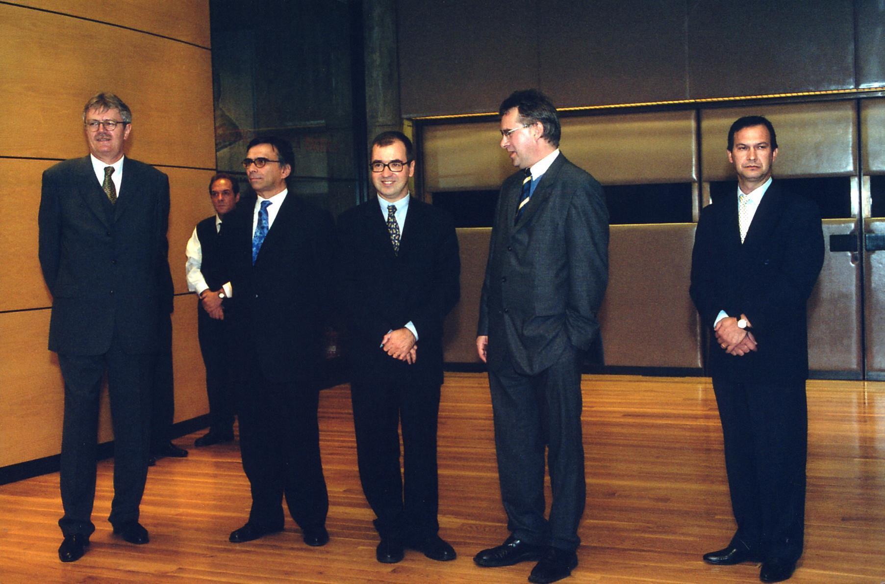 João Castel-Branco Pereira (à esq.) e Nuno Vassallo e Silva (ao centro)
