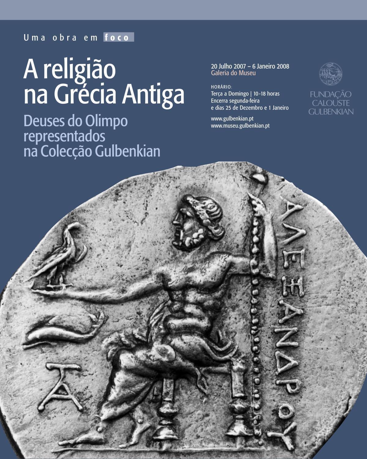 Uma Obra em Foco. A Religião na Grécia Antiga. Deuses no Olimpo Representados na Colecção Gulbenkian
