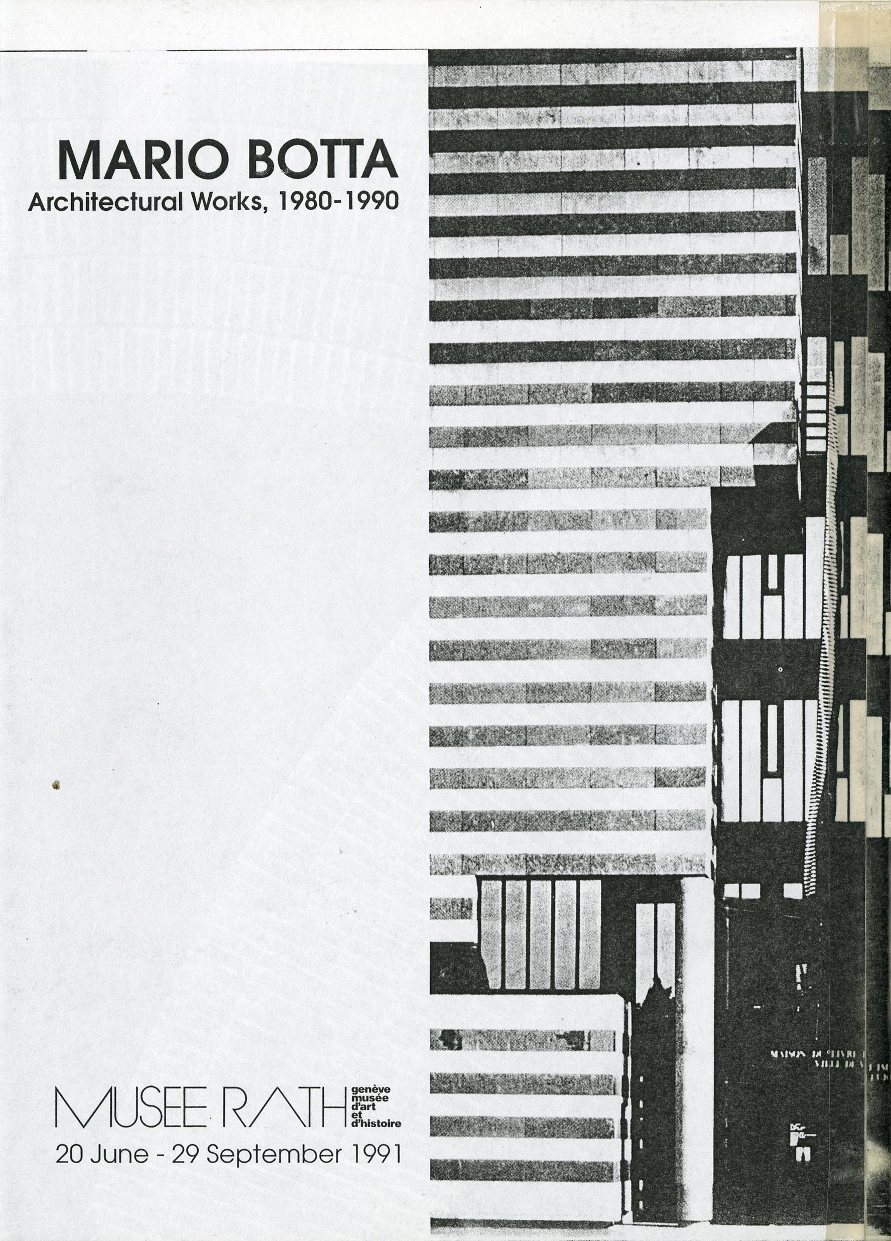 Mario Botta. Architectural Works, 1980 – 1990 / Mario Botta. Architectures, 1980 – 1990