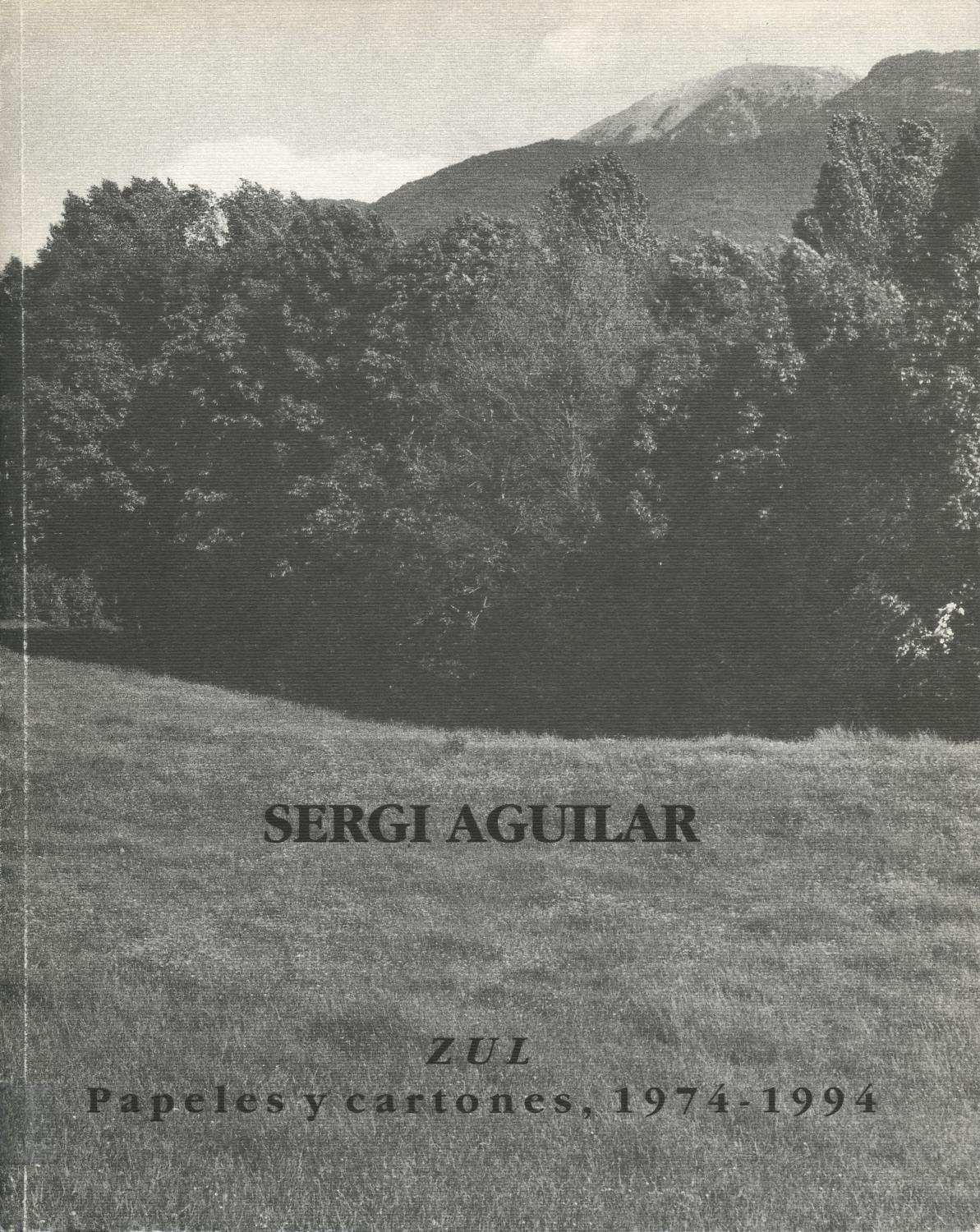 Sergi Aguilar. Zul, Papeles y Cartones, 1974 – 1994