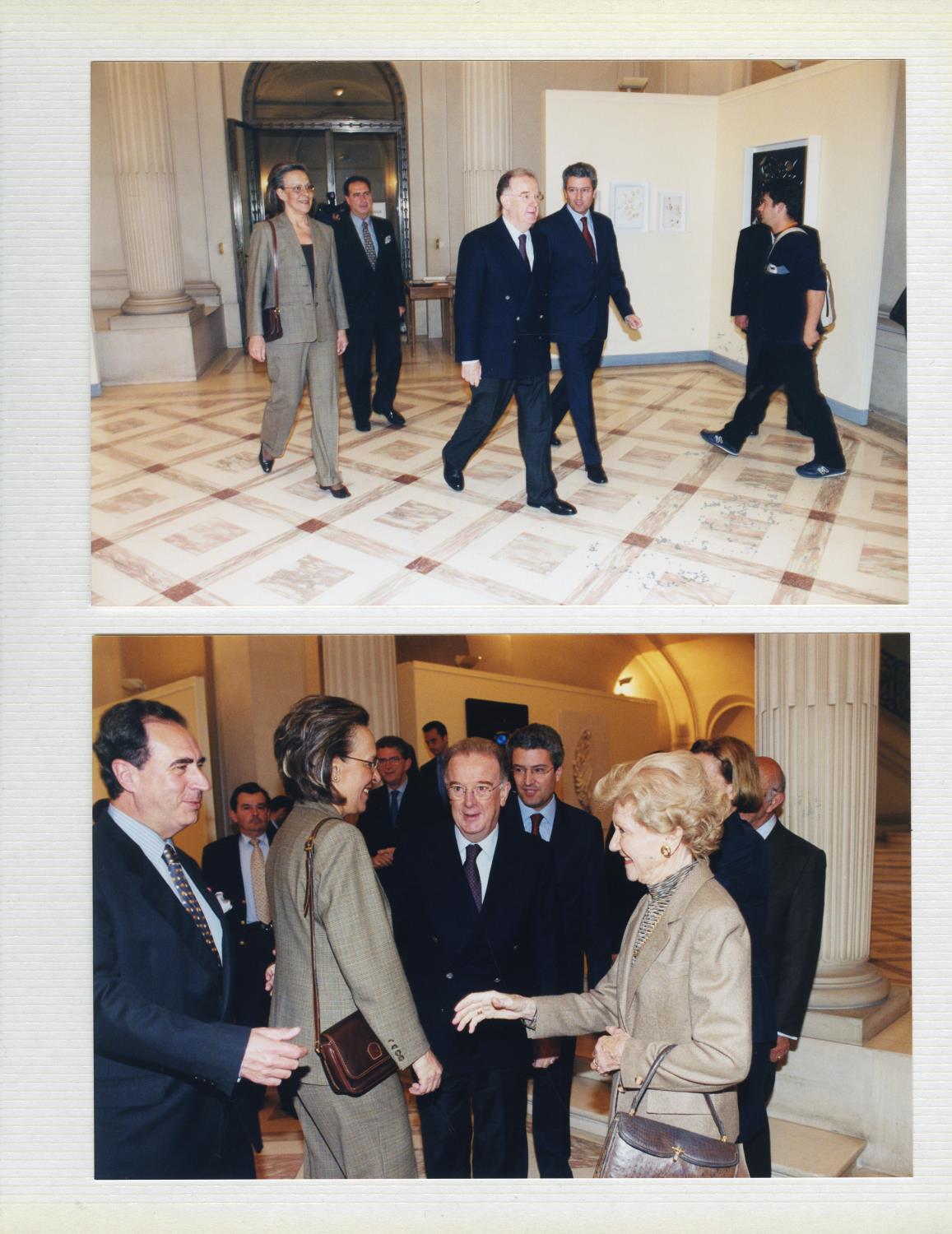 Fotografias em álbum da visita oficial do presidente da República Portuguesa, Jorge Sampaio, e da Primeira-dama, Maria José Ritta