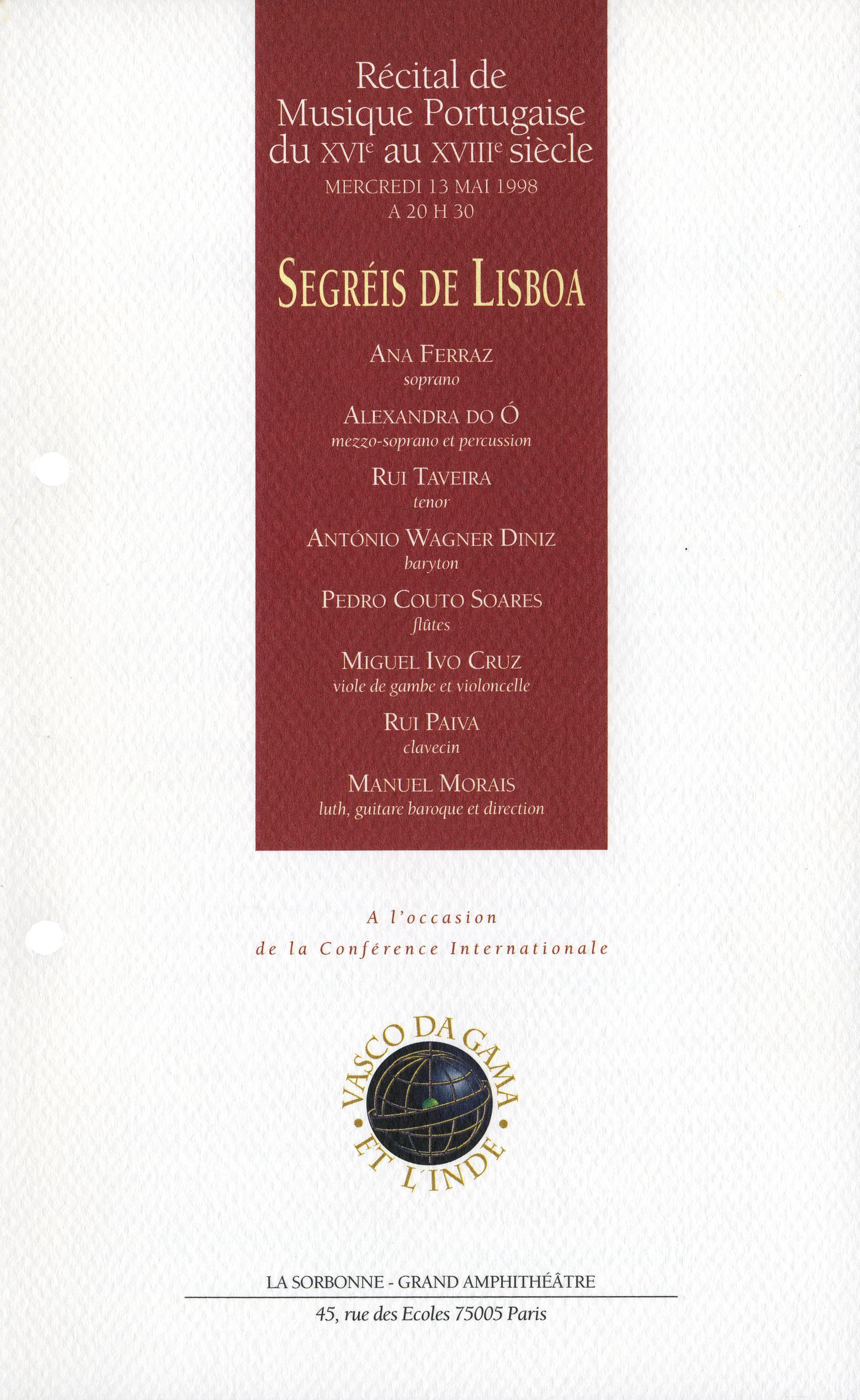 Musique Portugaise de XVIe au XVIIIe Siècles