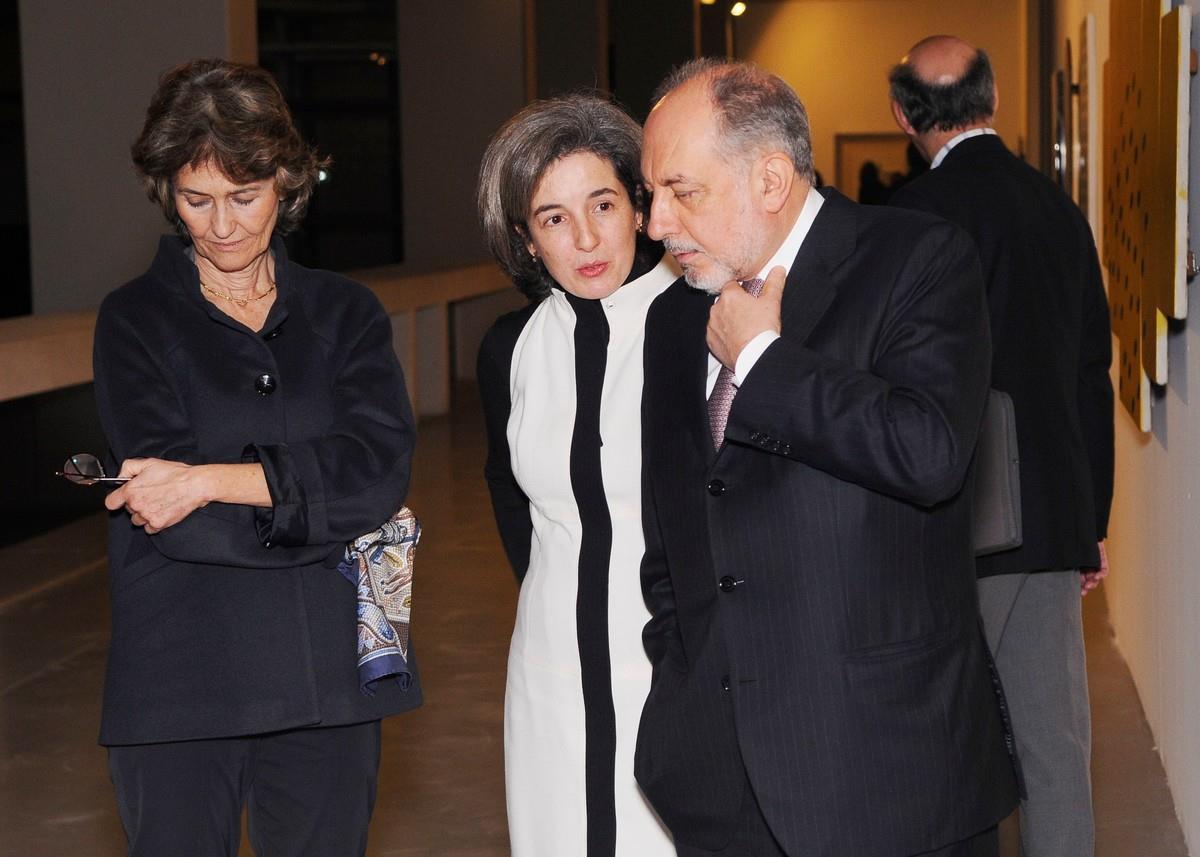 Teresa Gouveia (à esq.), Ana Vasconcelos (ao centro) e Emílio Rui Vilar (à dir.)