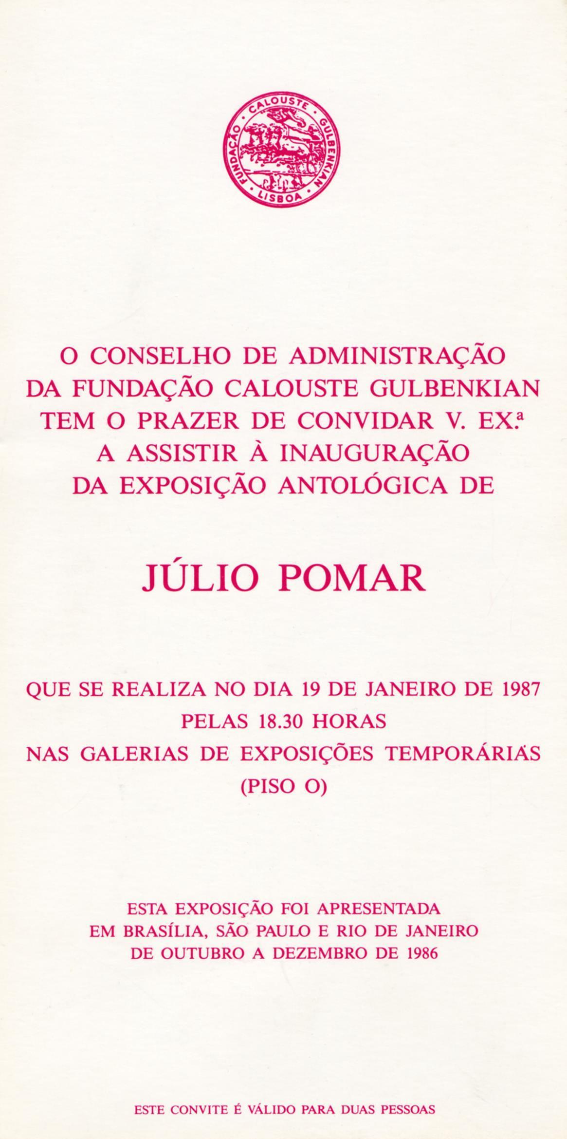 Antológica de Júlio Pomar