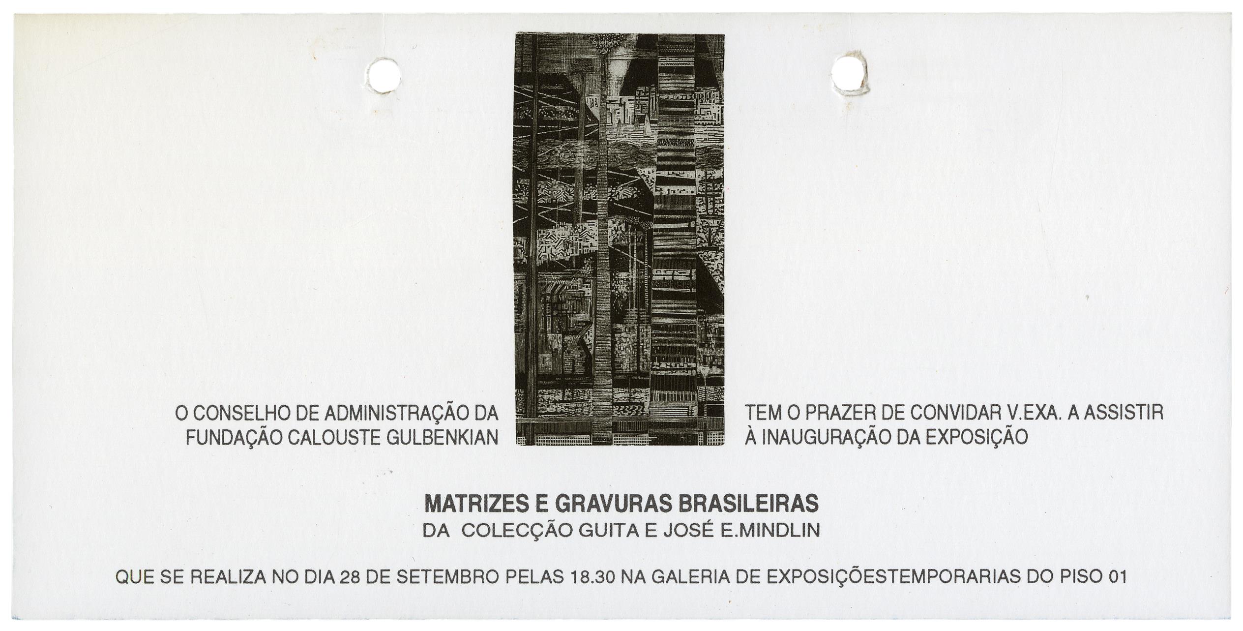 Matrizes e Gravuras Brasileiras da Colecção Guita e José E. Mindlin