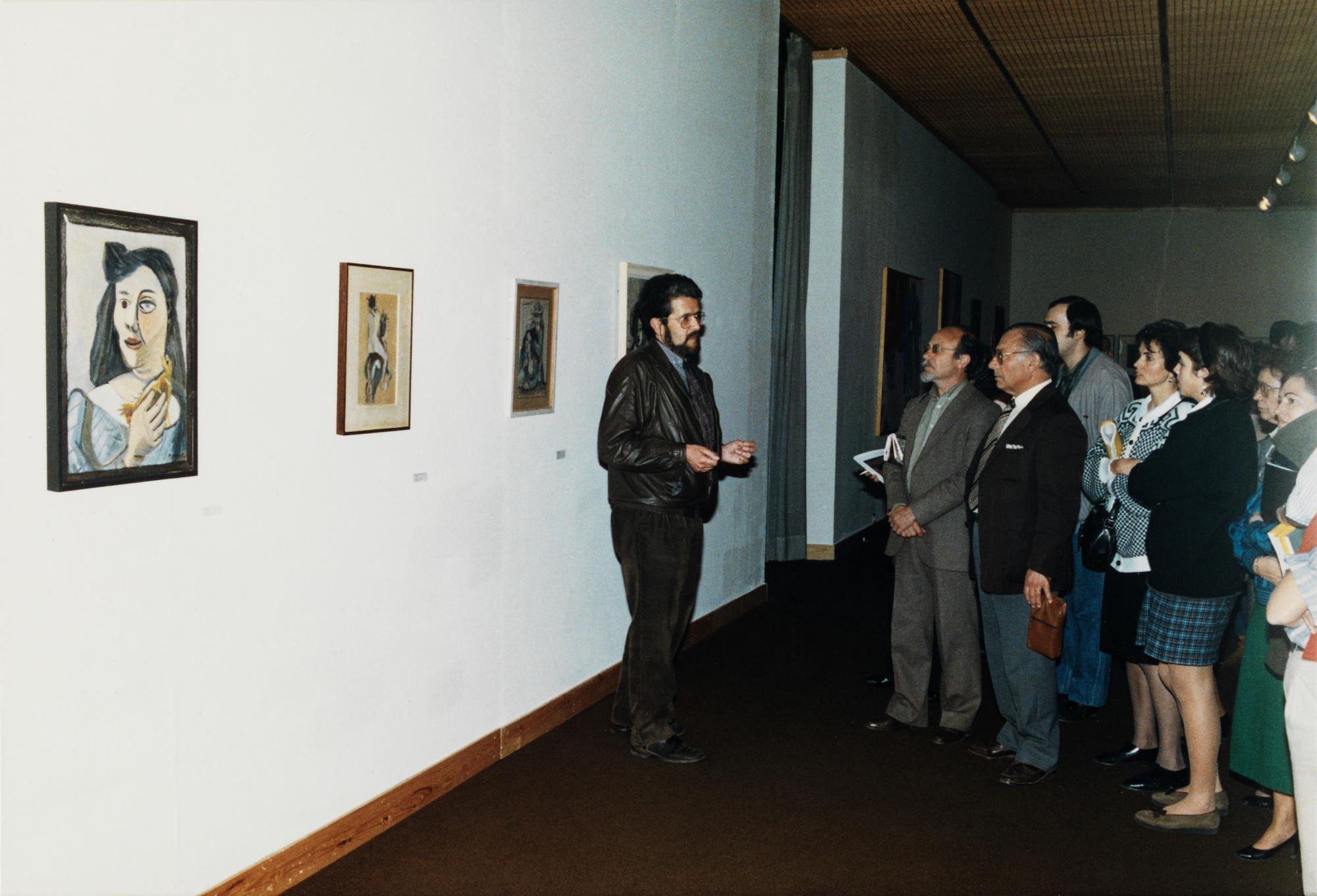 Visita guiada por José Luís Porfírio (ao centro)