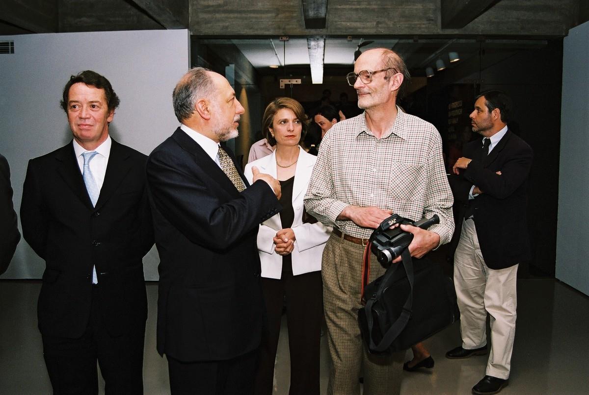 Manuel Pinho (à esq.), Emílio Rui Vilar e Isabel Alçada (ao centro)