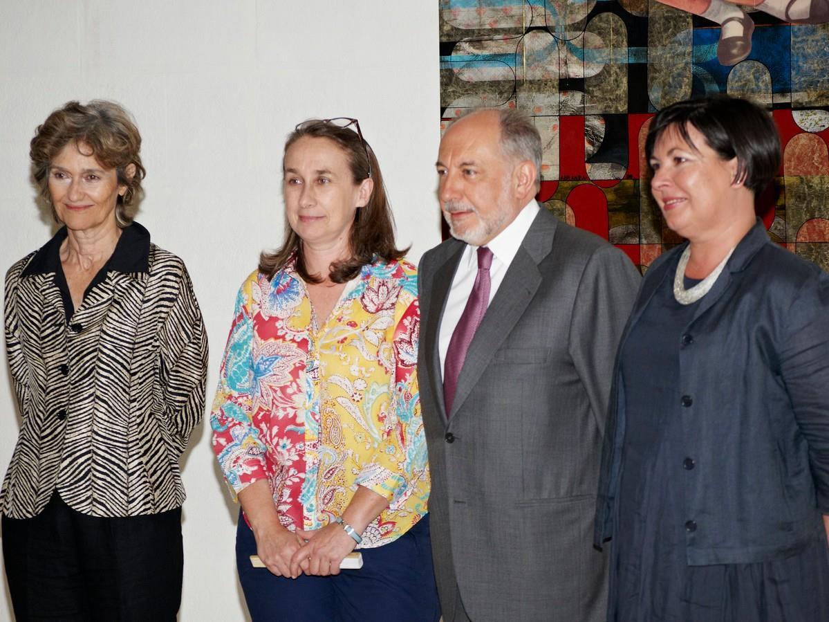 Teresa Gouveia (à esq.), Ana Vidigal, Emílio Rui Vilar (ao centro) e Isabel Carlos (à dir.)