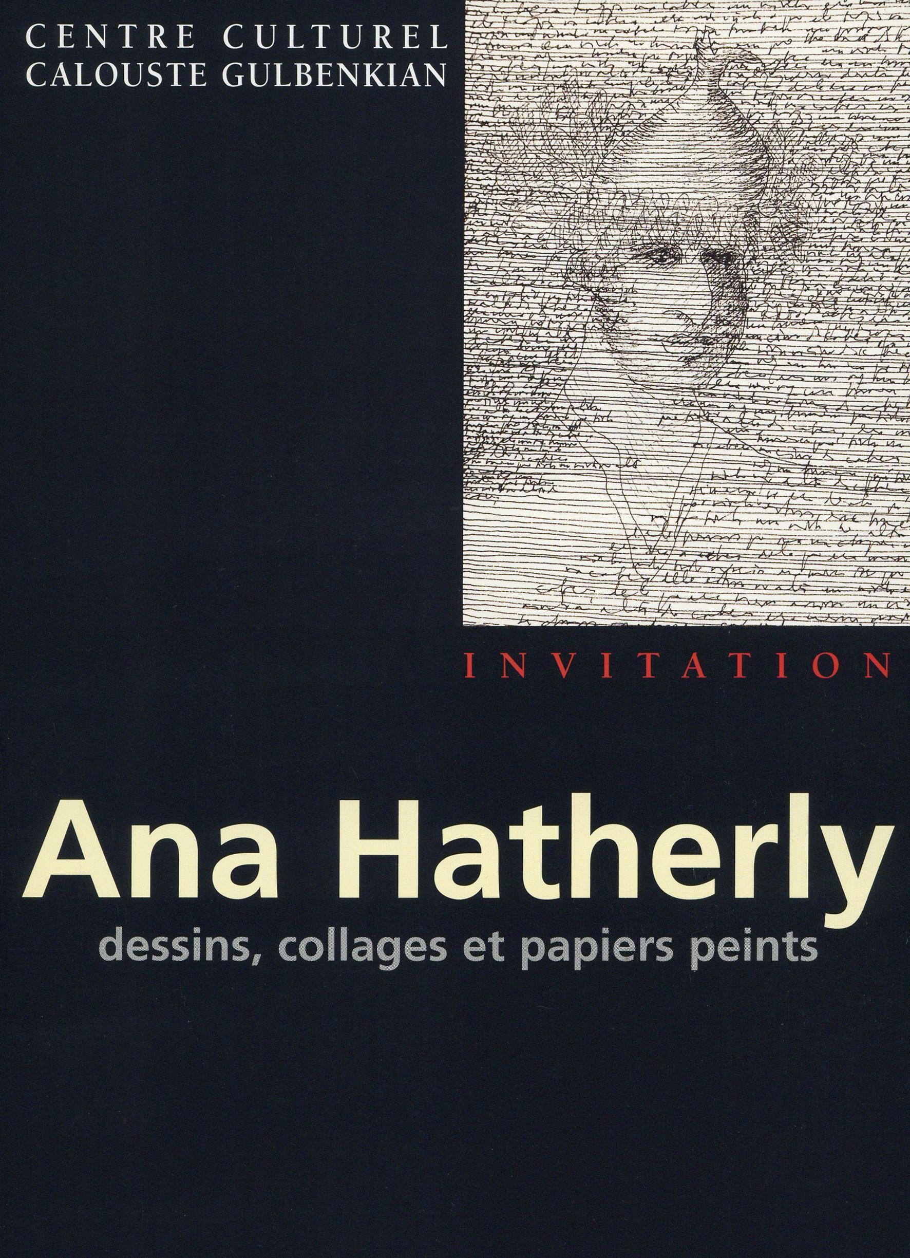 Ana Hatherly. Dessins, Collages et Papiers Peints [exposição e mesa-redonda]