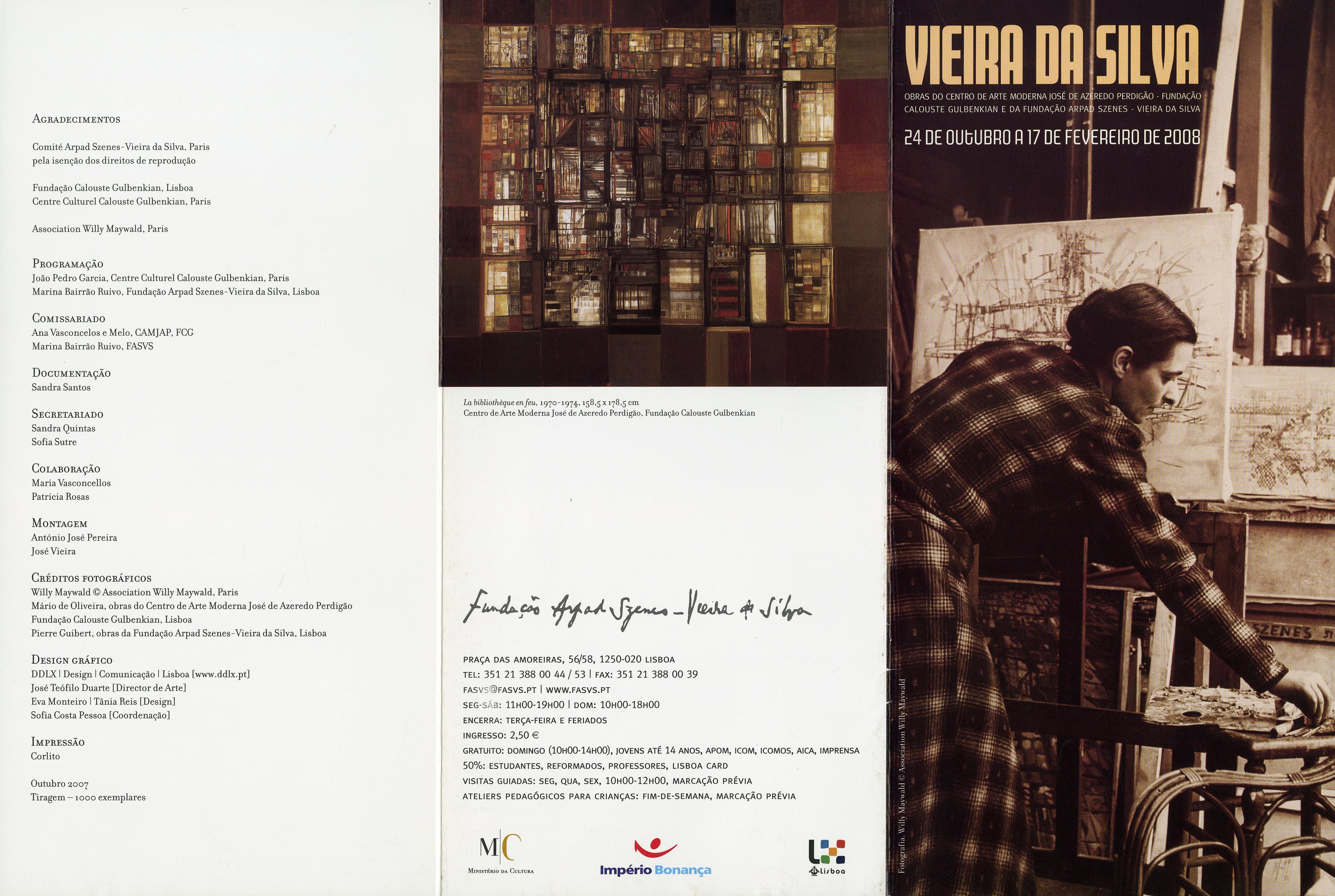 Vieira da Silva. Œuvres de la Fondation Arpad Szenes-Vieira da Silva et du Centre d'Art Moderne José de Azeredo Perdigão
