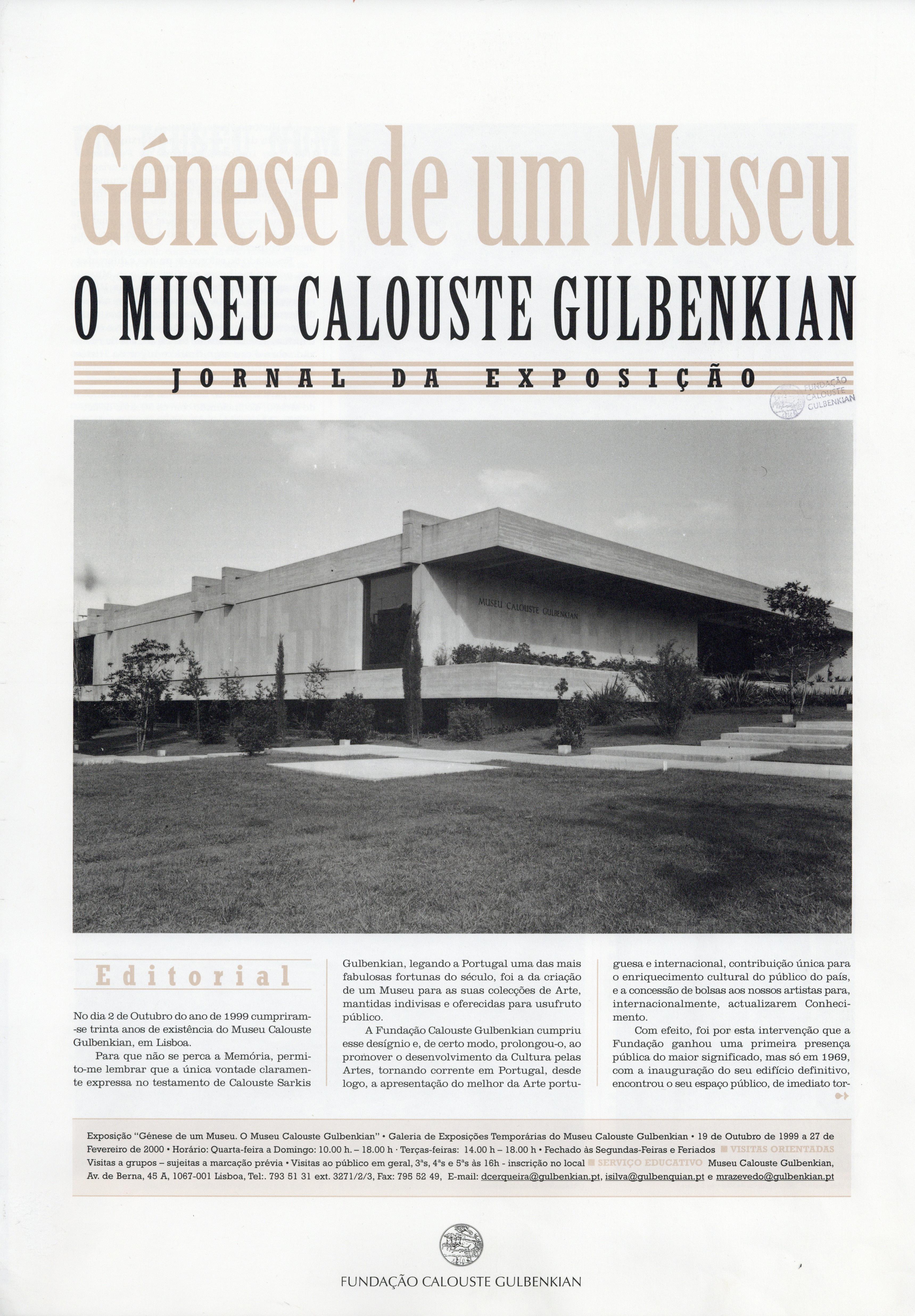 Génese de um Museu. O Museu Calouste Gulbenkian