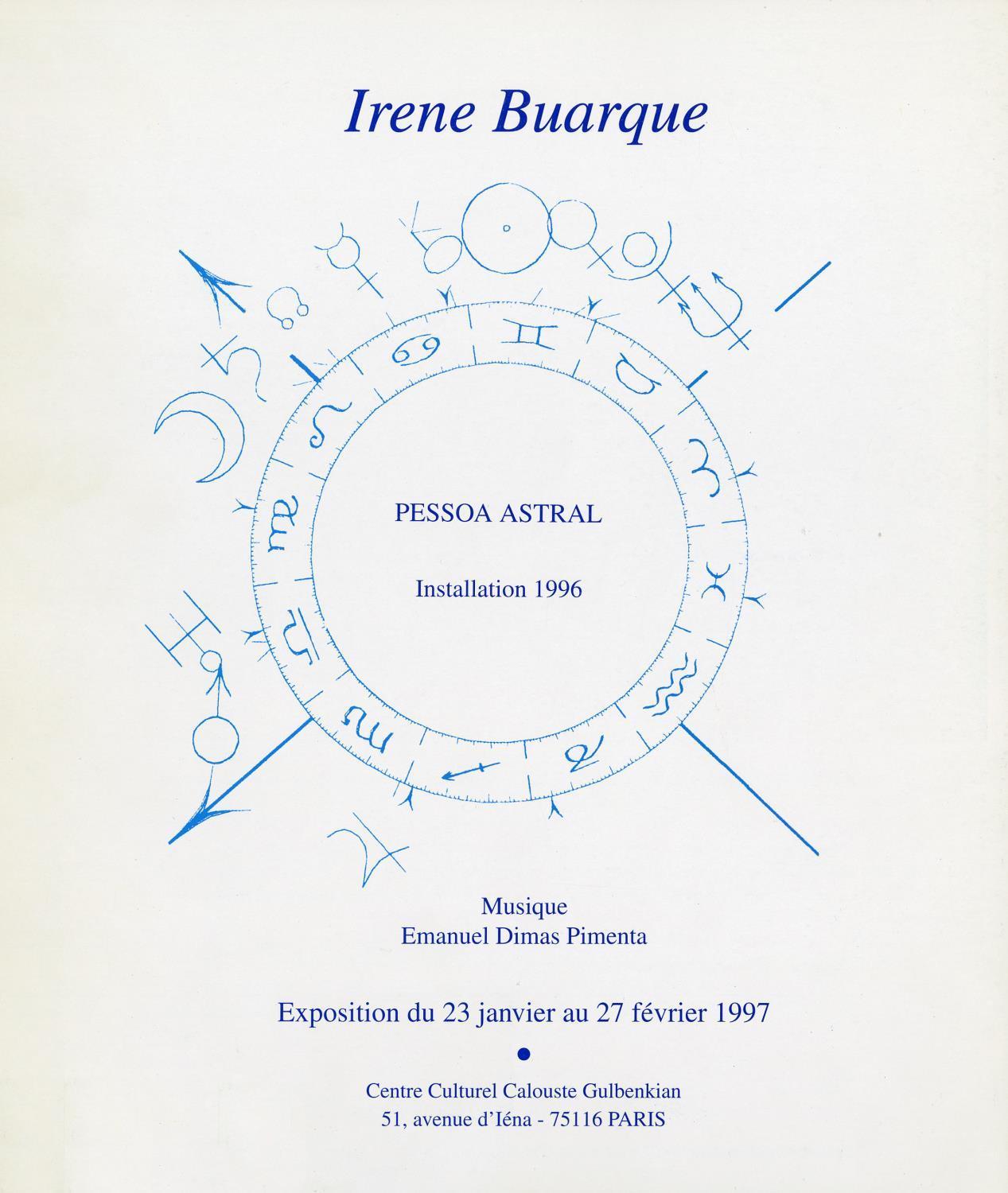 Irene Buarque. Pessoa Astral. Installation 1996