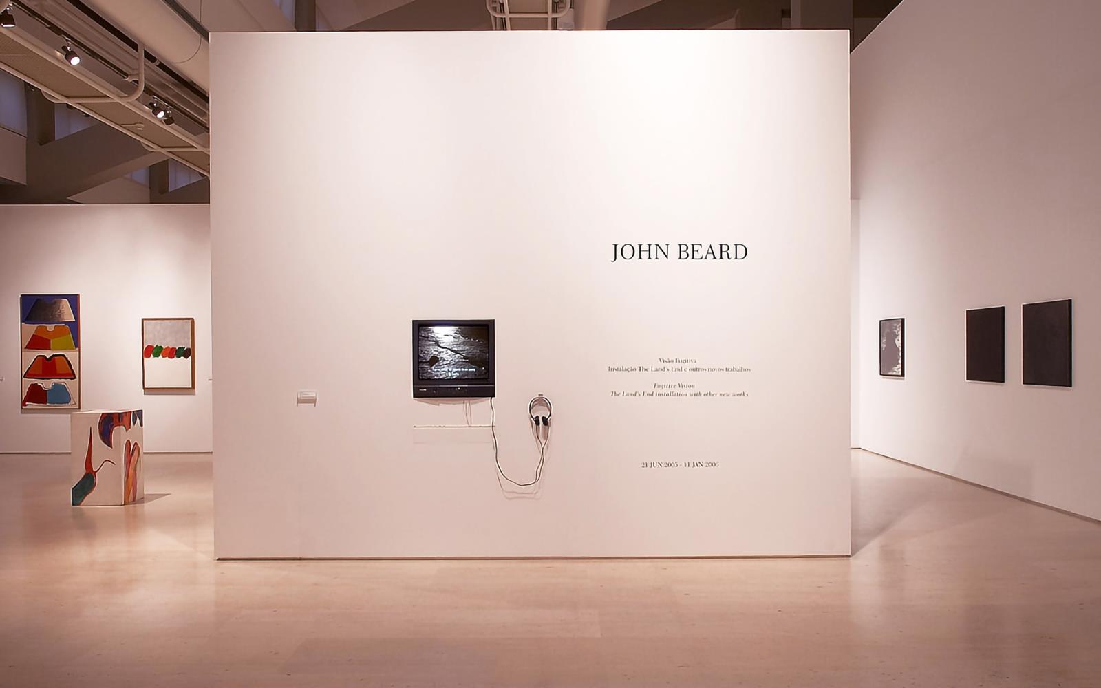 John Beard. Visão Fugitiva. Instalação de «The Land's End» e outros novos trabalhos