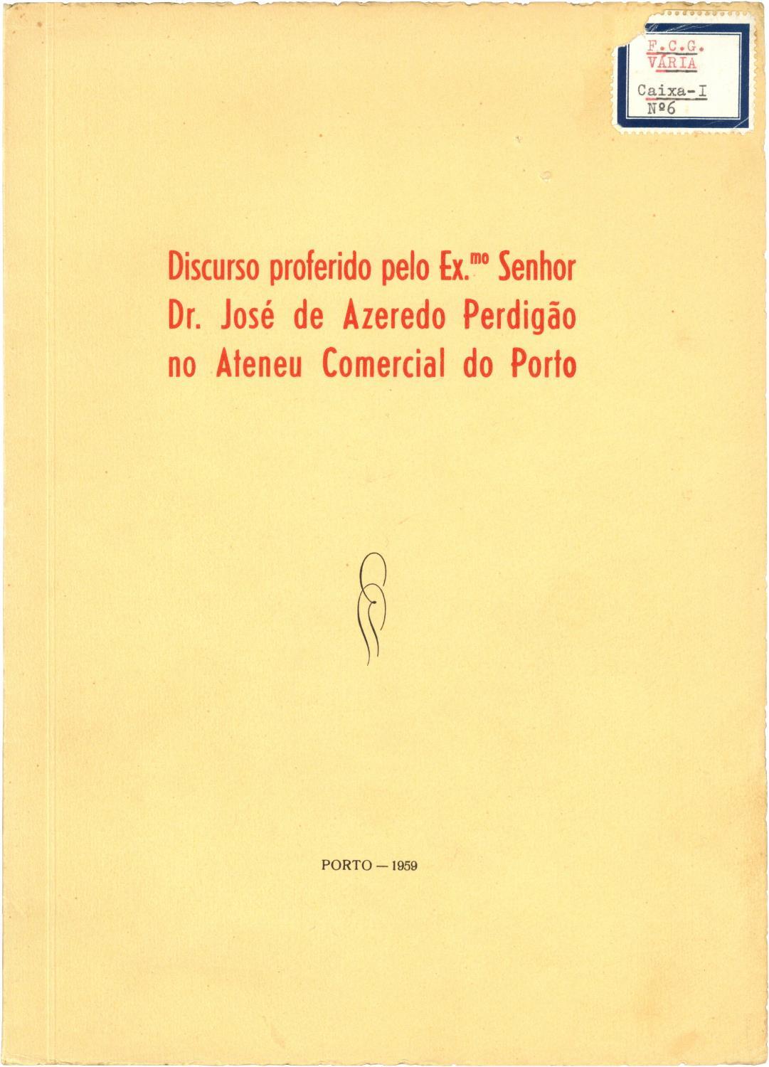 1959_Discurso_Azeredo_Perdigao_Monografia_BG988