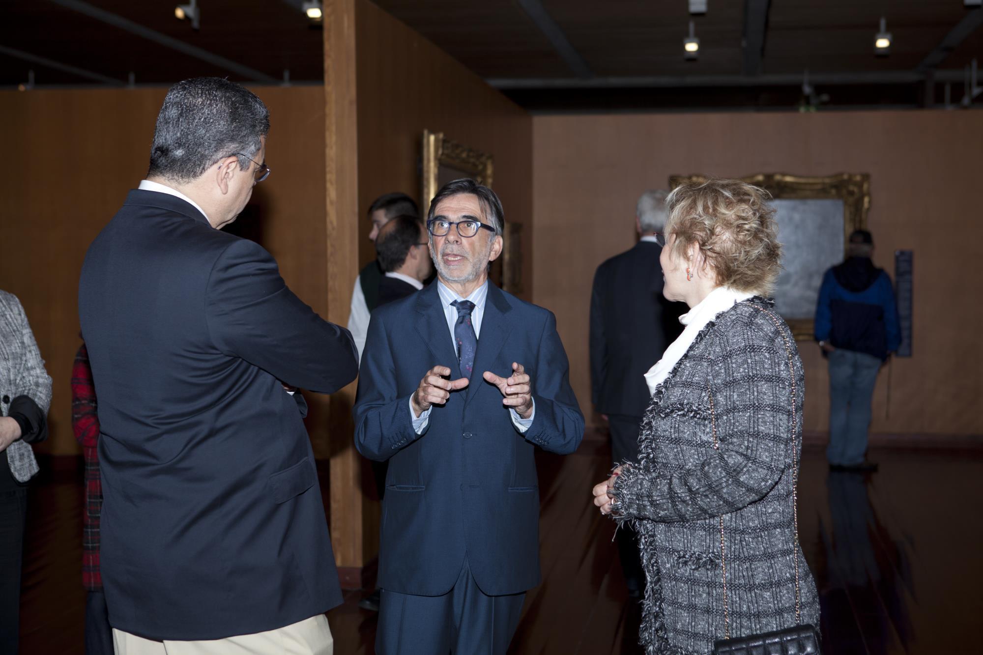 Visita oficial da Ministra da Cultura do Brasil, Marta Suplicy. João Castel-Branco Pereira (ao centro)