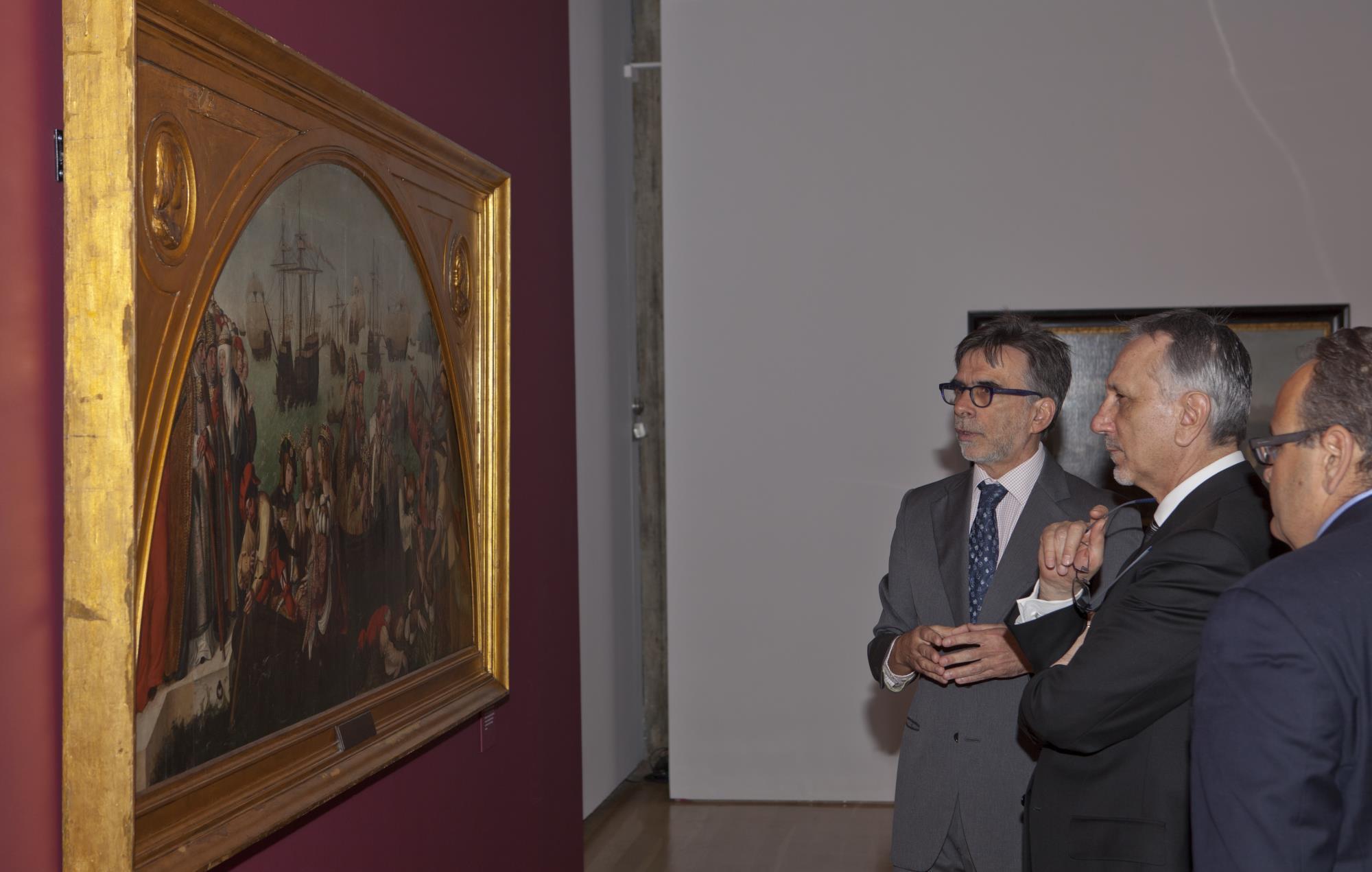 Visita oficial do ministro dos Negócios Estrangeiros da República de San Marino. Pasquale Valentini e João Castel-Branco Pereira