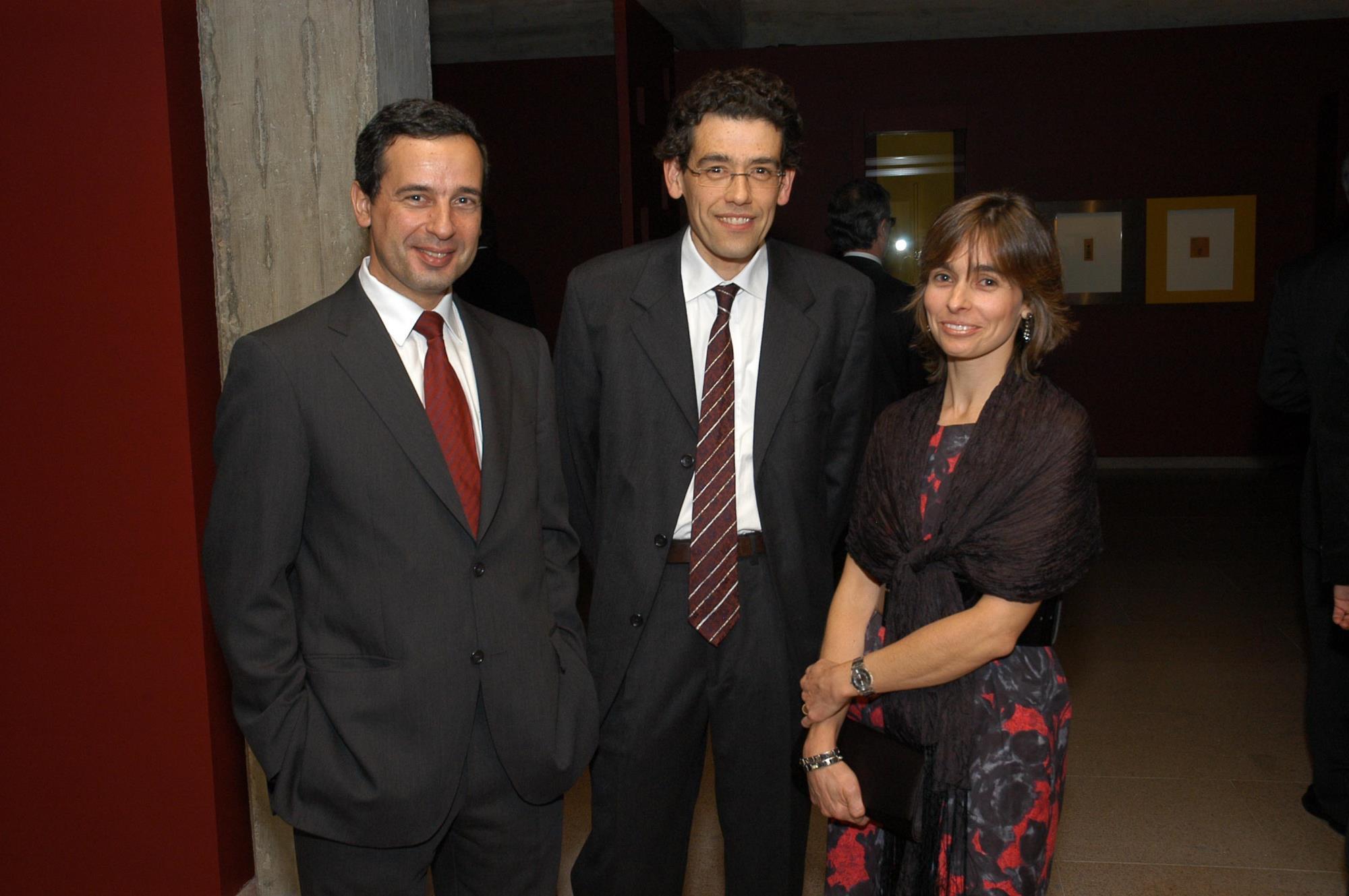 Mariano Piçarra (centro) e Clara Serra