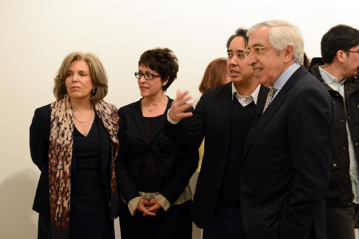 Isabel Mota (à esq.), Manuela Marques e Sérgio Mah (ao centro) e Artur Santos Silva (à dir.)