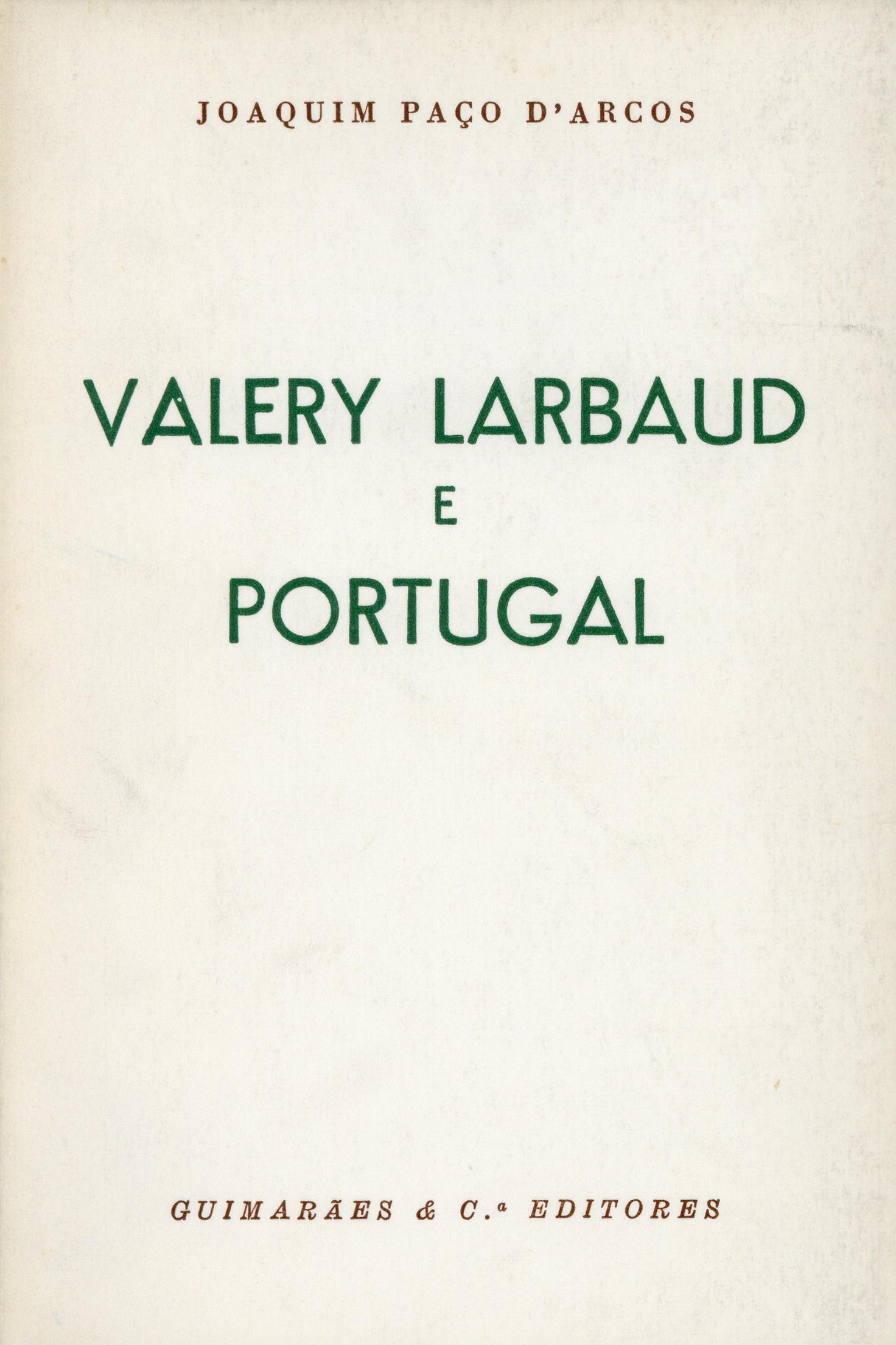 Valery Larbaud e Portugal