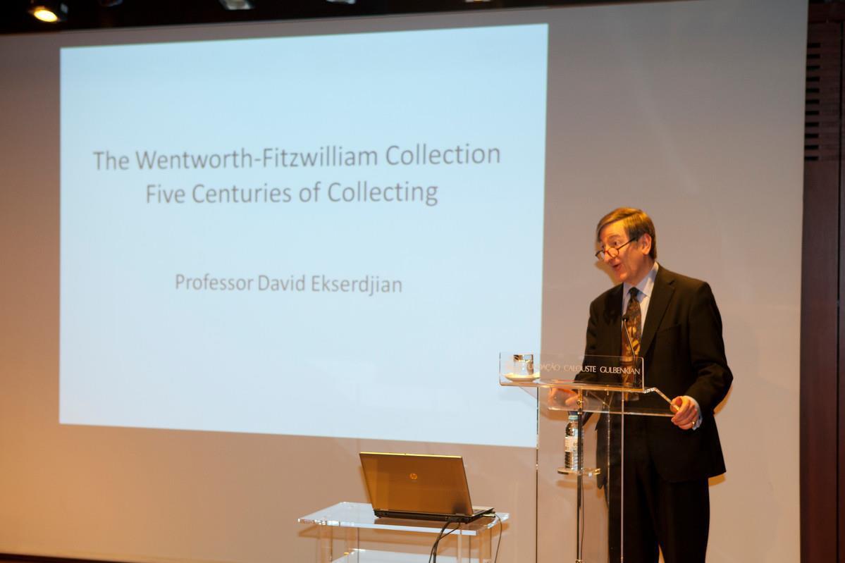 Conferência «A Coleção Wentworth-Fitzwilliam. Cinco Séculos de Colecionismo», proferida por David Ekserdjian. David Ekserdjian