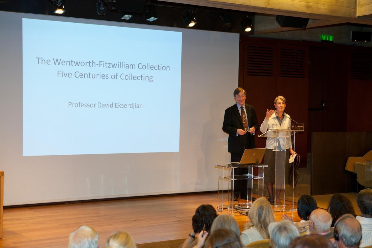 Conferência «A Coleção Wentworth-Fitzwilliam. Cinco Séculos de Colecionismo», porferida por David Ekserdjian. David Ekserdjian e Penelope Curtis