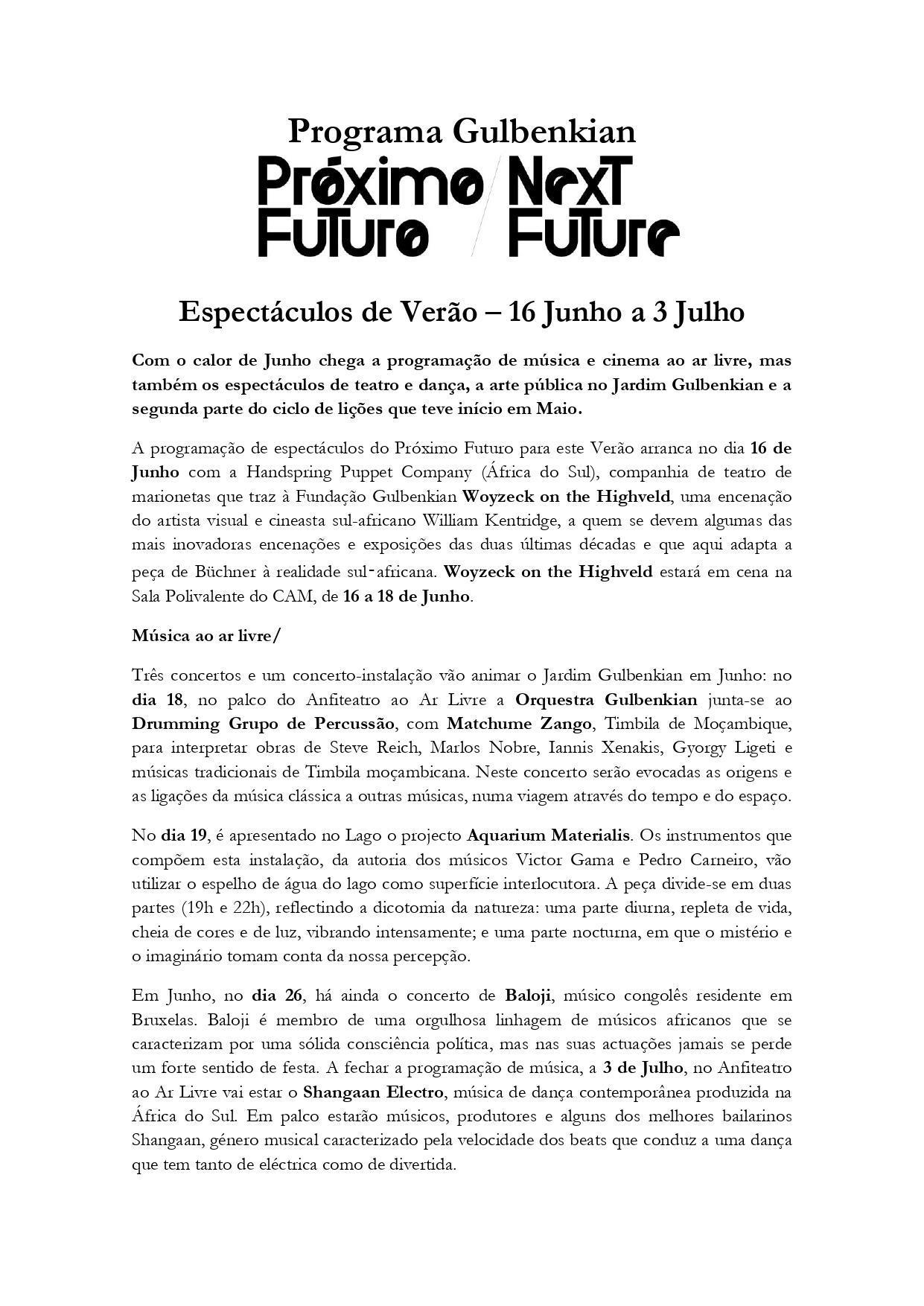 Programa Gulbenkian Próximo Futuro